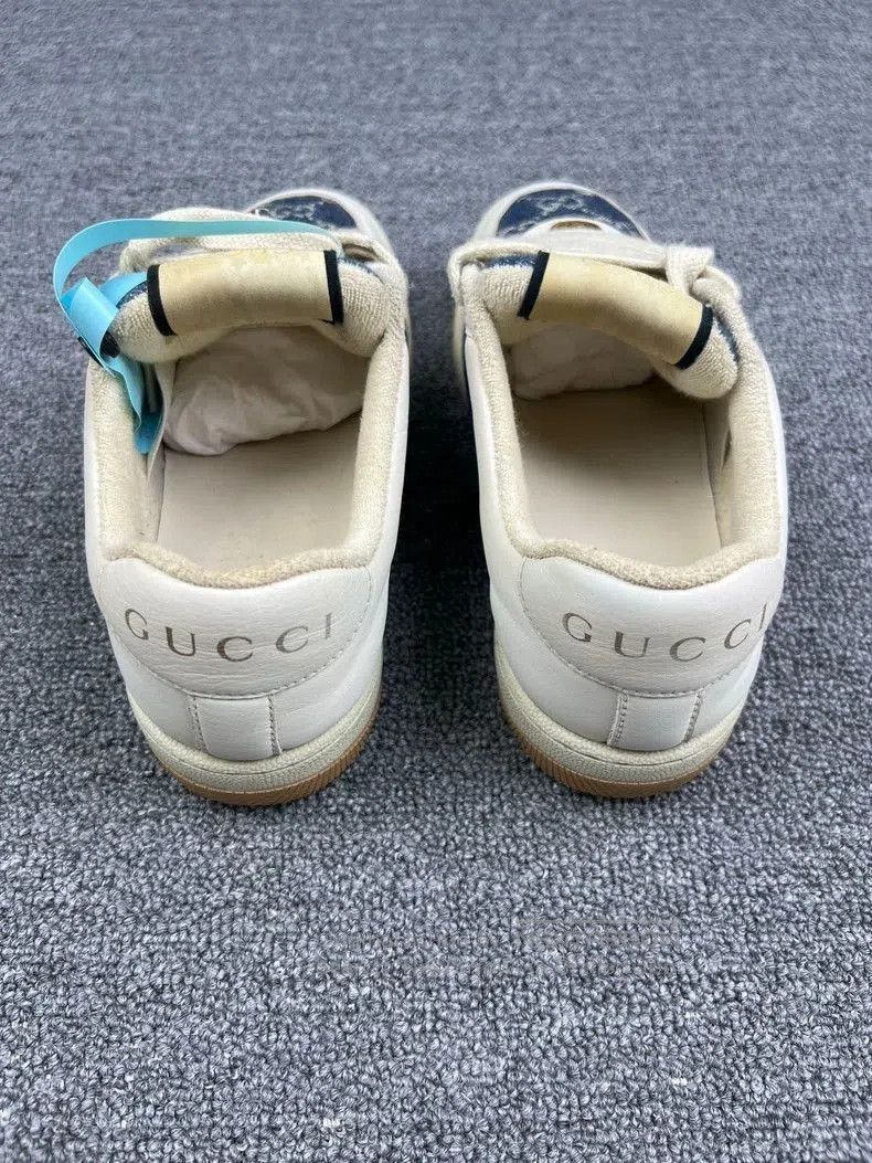 Gucci Gucci Denim Distressed Sneakers. Size US 6.5 / EU 39-40 - 4 Thumbnail