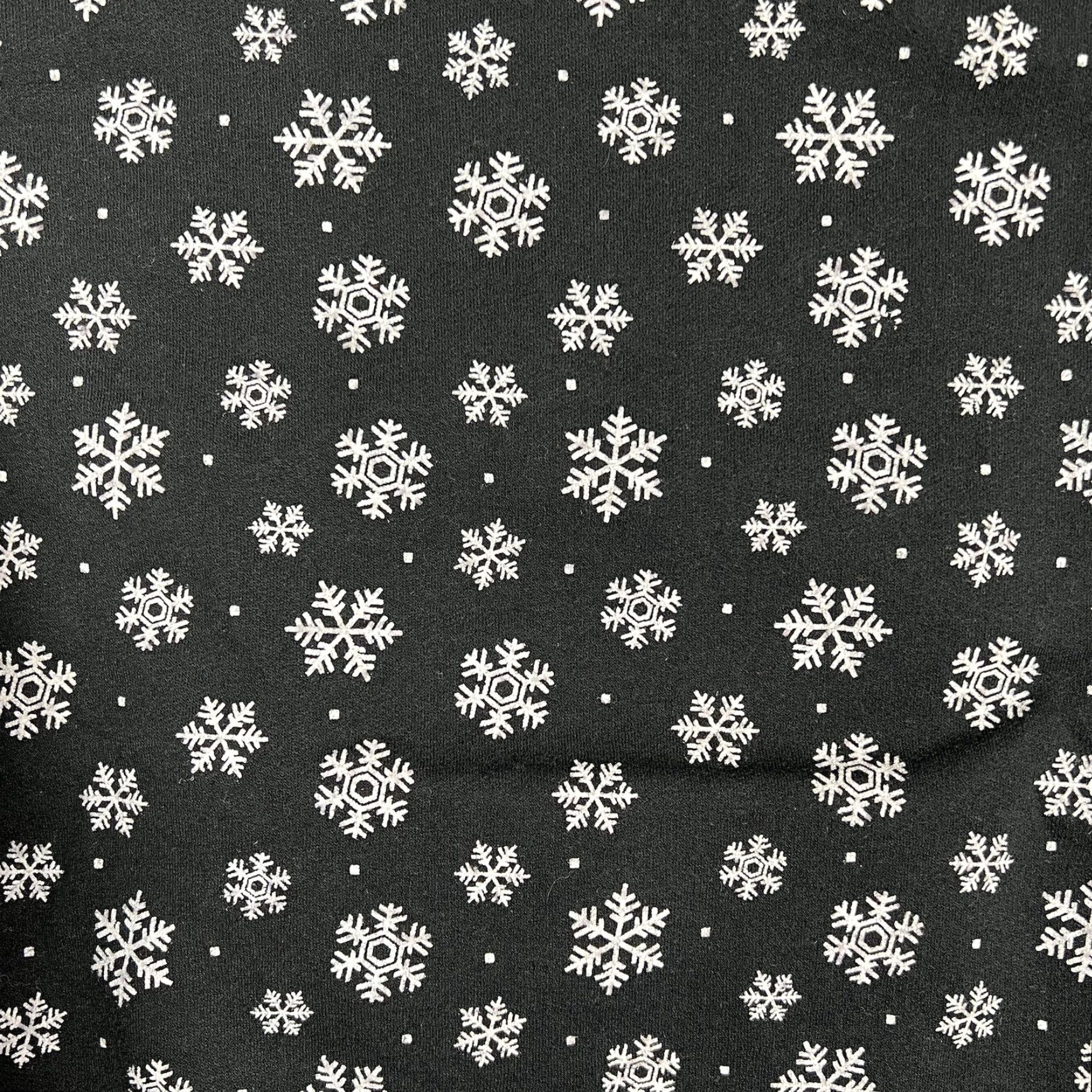 Disney Disney Sweatshirt Mickey Mouse Women's XL Crew Neck Black Fleece Interior Snowflakes Sparkle Graphic 15-17 Winter Athleisure Made by Disney Size XL / US 12-14 / IT 48-50 - 5 Thumbnail