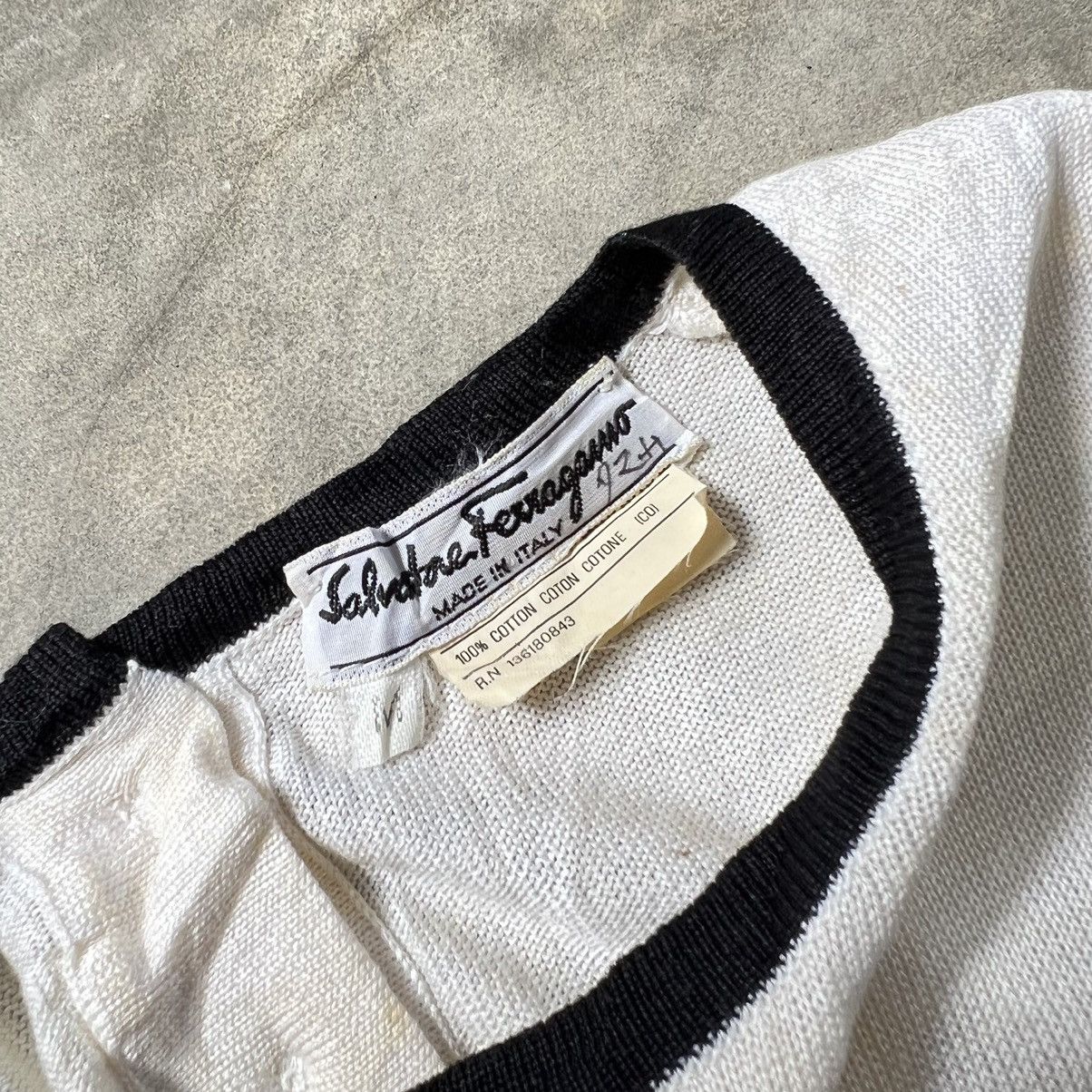 Salvatore Ferragamo Vintage 90s Salvatore Ferragamo Knit Stripe Vest Size M / US 6-8 / IT 42-44 - 4 Thumbnail
