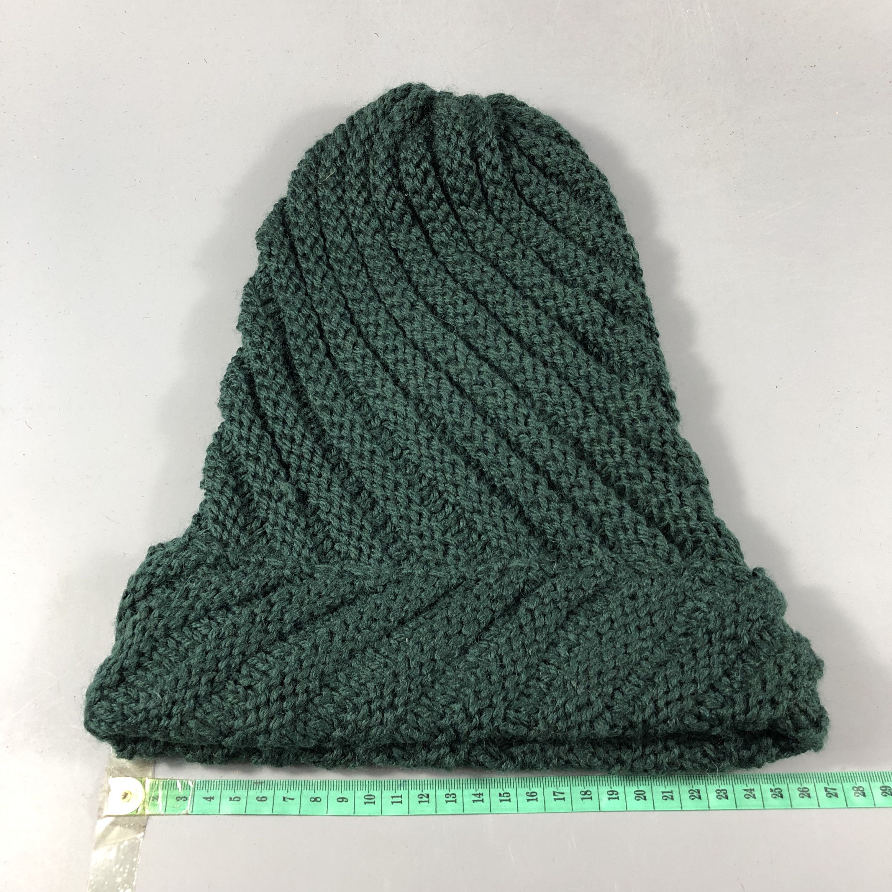 Vintage Unknown Cable Knit Green Beanie Snowcap Snow Hat B868 Size ONE SIZE - 3 Thumbnail