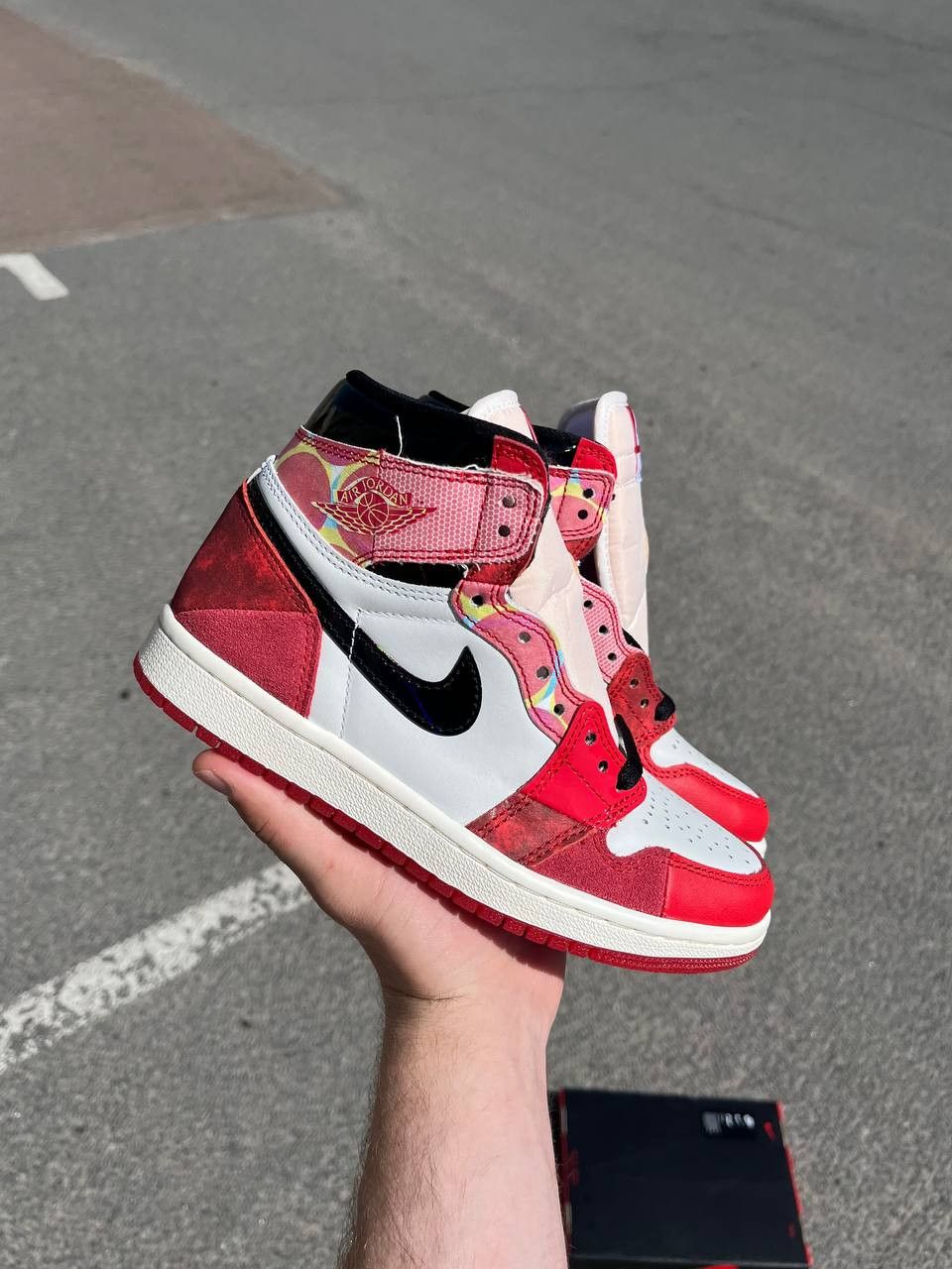 Jordan Brand Air Jordan 1 OG Across Spider Verse New Chapter DV1748-601 Size US 4.5 / IT 34.5 - 1 Thumbnail
