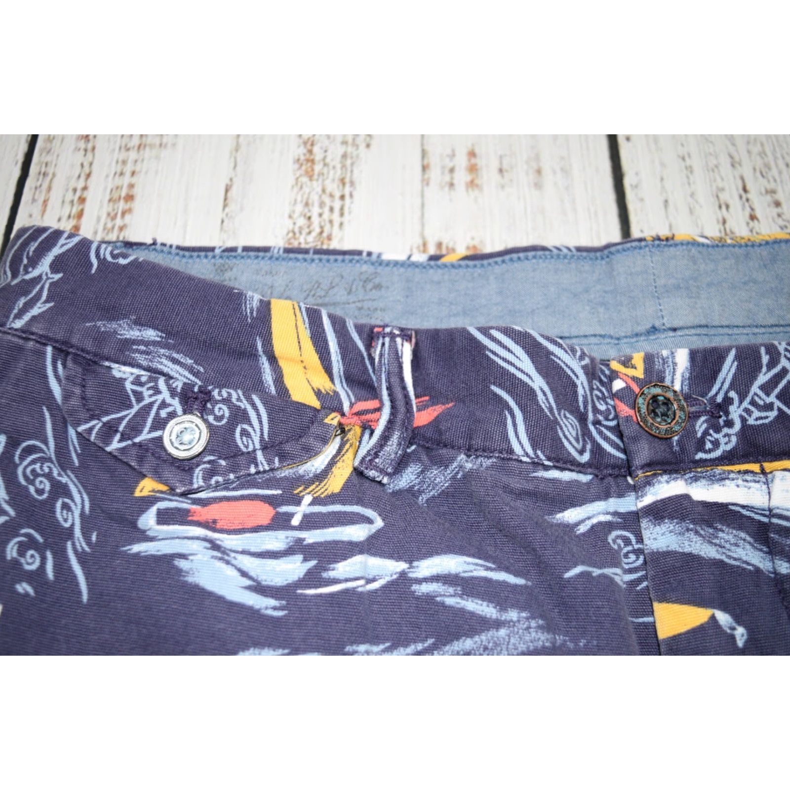 Polo Ralph Lauren POLO RALPH LAUREN Nautical Chinos 34" Waist Blue Graphic Casual Mens Size US S / EU 44-46 / 1 - 3 Thumbnail