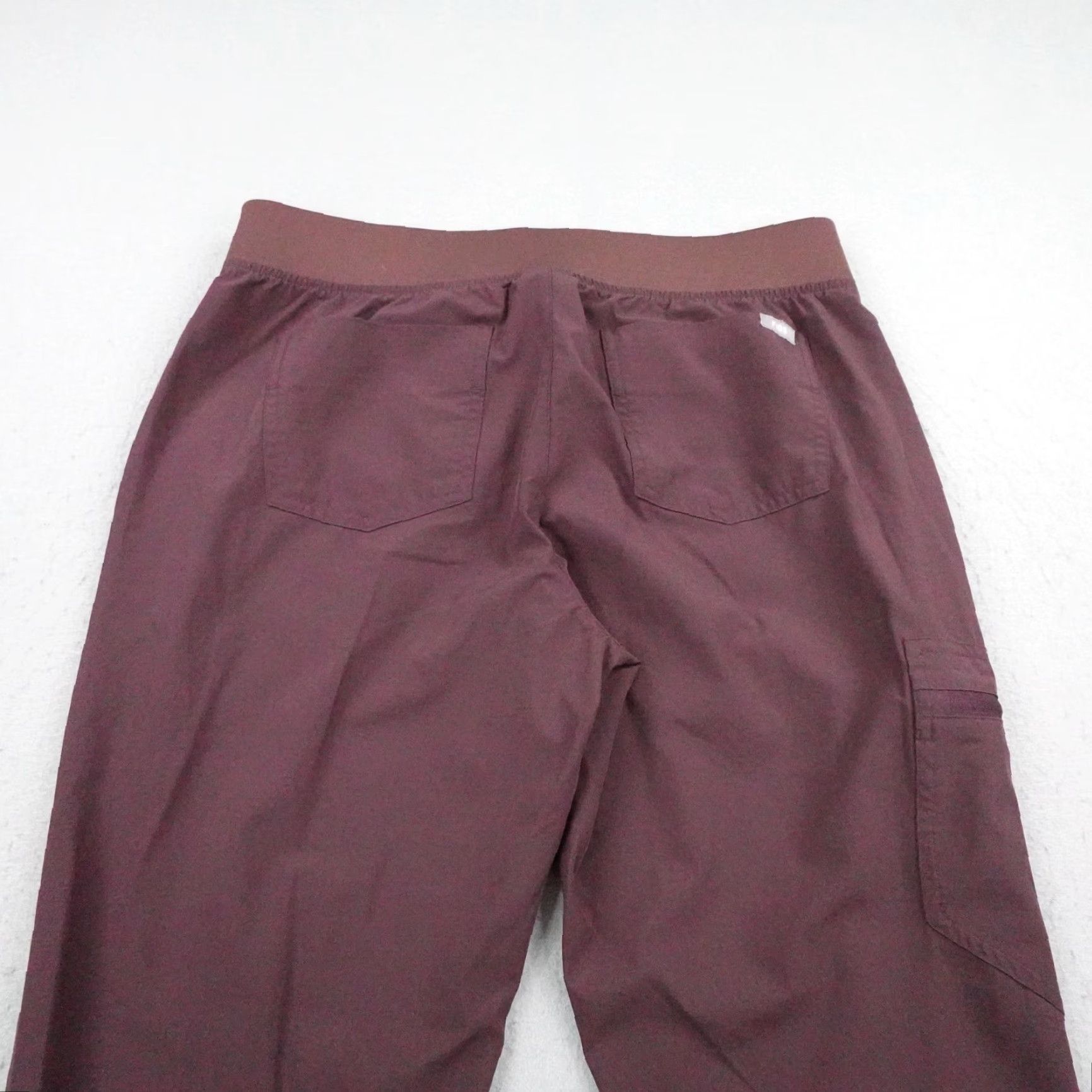 Vintage FIGS Pants Womens Medium Burgundy Zamora FREEx Jogger Scrub Bottoms Nurse Taper Size 32" / US 10 / IT 46 - 5 Thumbnail