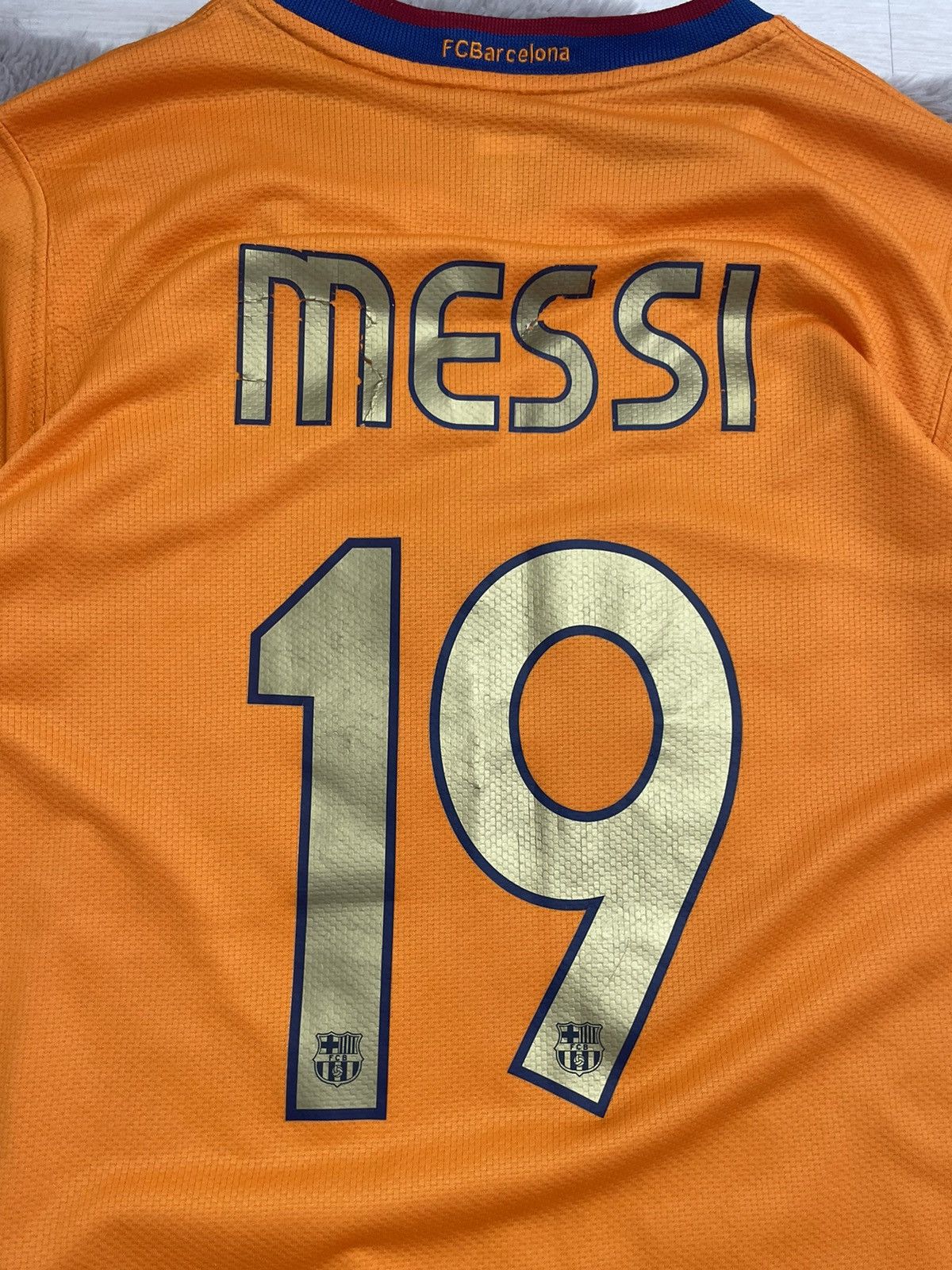 Nike × Vintage Nike Barcelona Vintage 90’s Soccer Jersey #19 Messi Rare Itm Size US S / EU 44-46 / 1 - 3 Thumbnail