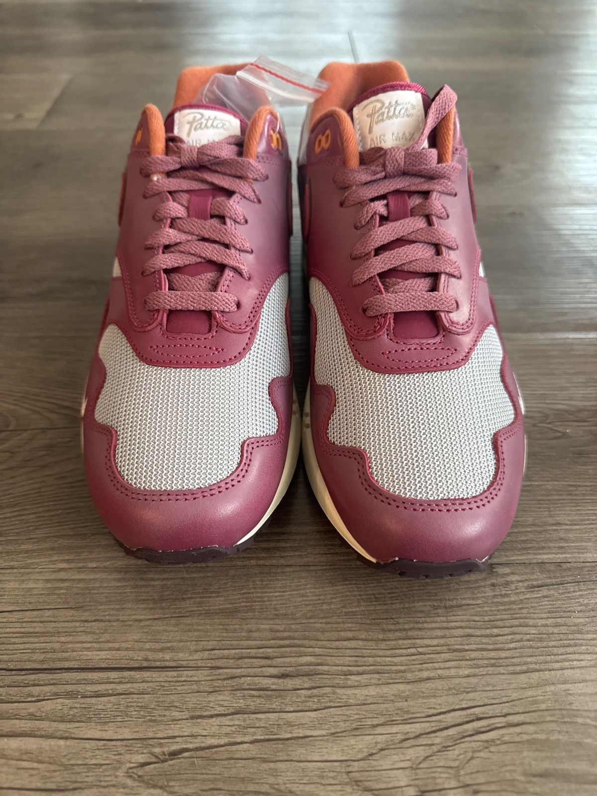Nike × Patta Nike Air Max 1 Patta Waves Rush Maroon (With Bracelet) Size US 10.5 / EU 43-44 - 8 Thumbnail