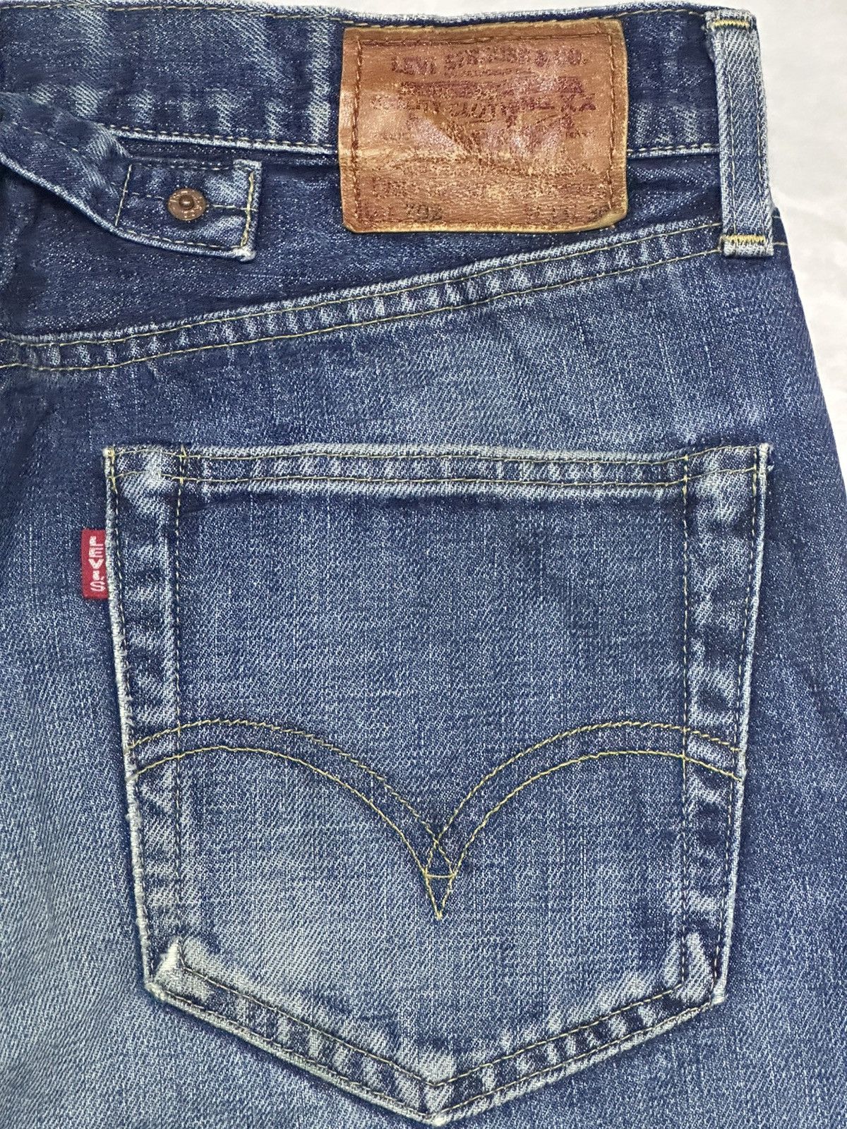 Levi's Levis Vintage Big E BuckleBack Rare Drop Selvedge Faded Size US 32 / EU 48 - 7 Thumbnail