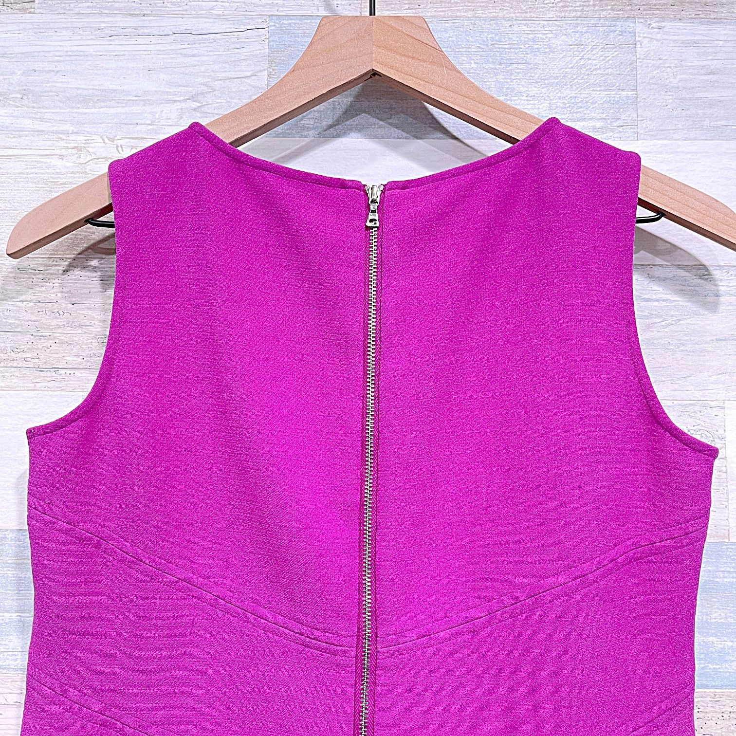 Ann Taylor Ann Taylor Downtown Shift Dress Purple Mini Sleeveless 4P Size S / US 4 / IT 40 - 4 Thumbnail
