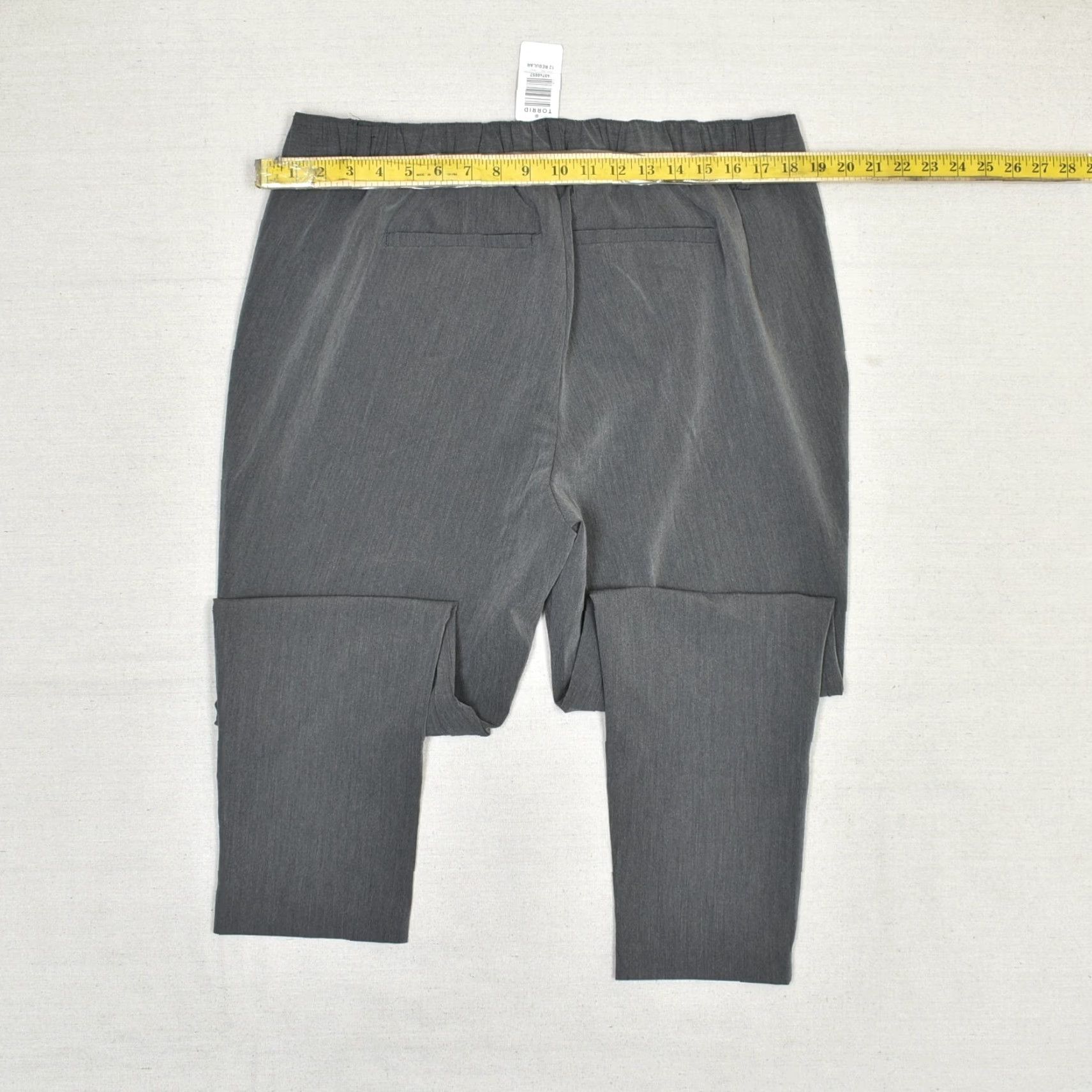 Torrid Torrid Women Dress Pants Skinny Zip Solid Polyester Gray Size 12 Regular Front Flat 12R Studio Formal Pants Size 34" / US 12 / IT 48 - 4 Thumbnail