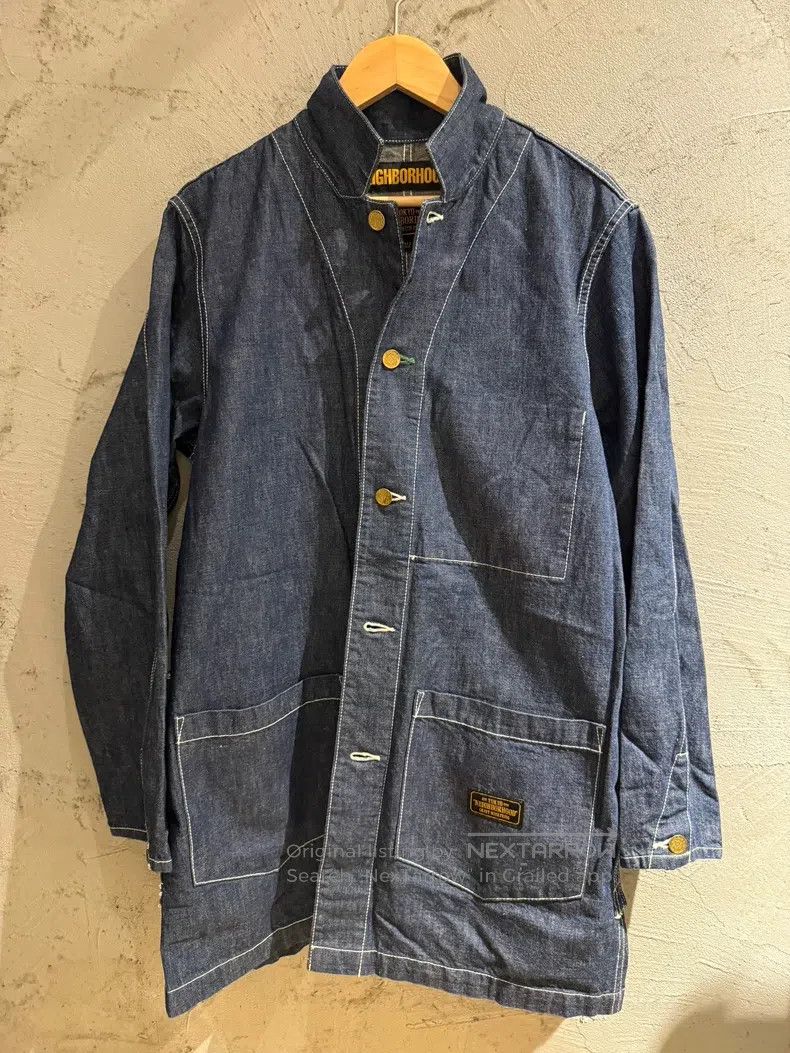 Neighborhood Neighborhood Raw Denim Work Jacket Size US S / EU 44-46 / 1 - 1 Thumbnail