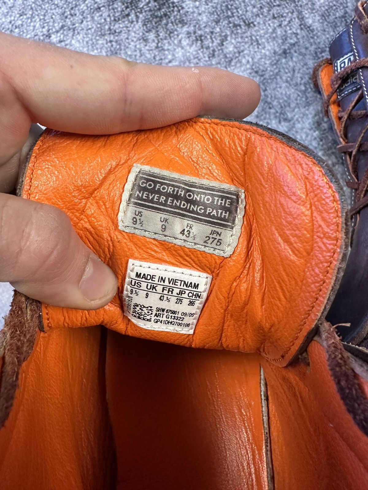 Adidas × Ransom Clothing Y2K Adidas Ransom Leather Boots Rare Streetwear Hype USA 9,5 Size US 9.5 / EU 42-43 - 6 Thumbnail