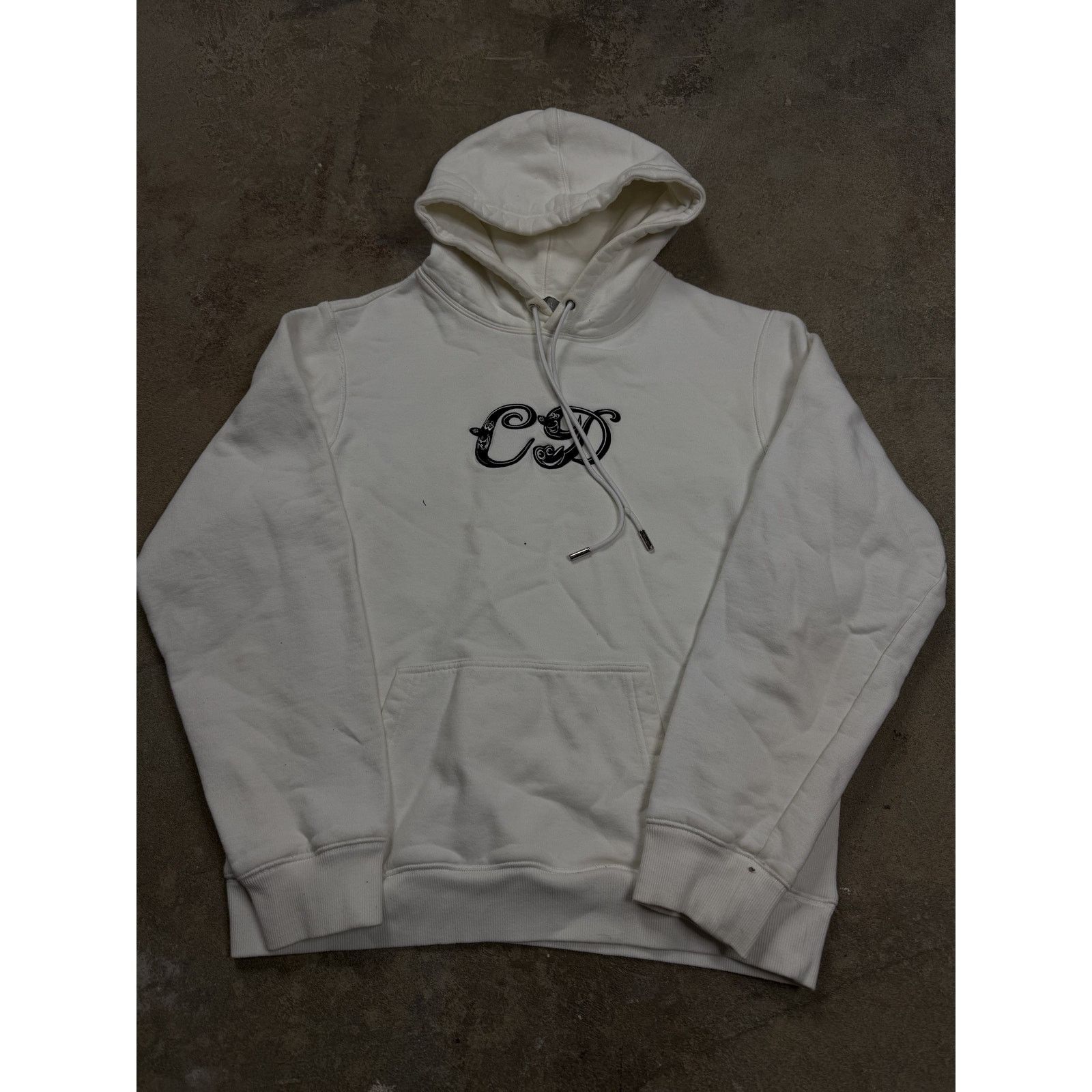 Dior Dior Script CD Logo Hoodie White Black Used Medium Size US M / EU 48-50 / 2 - 1 Thumbnail