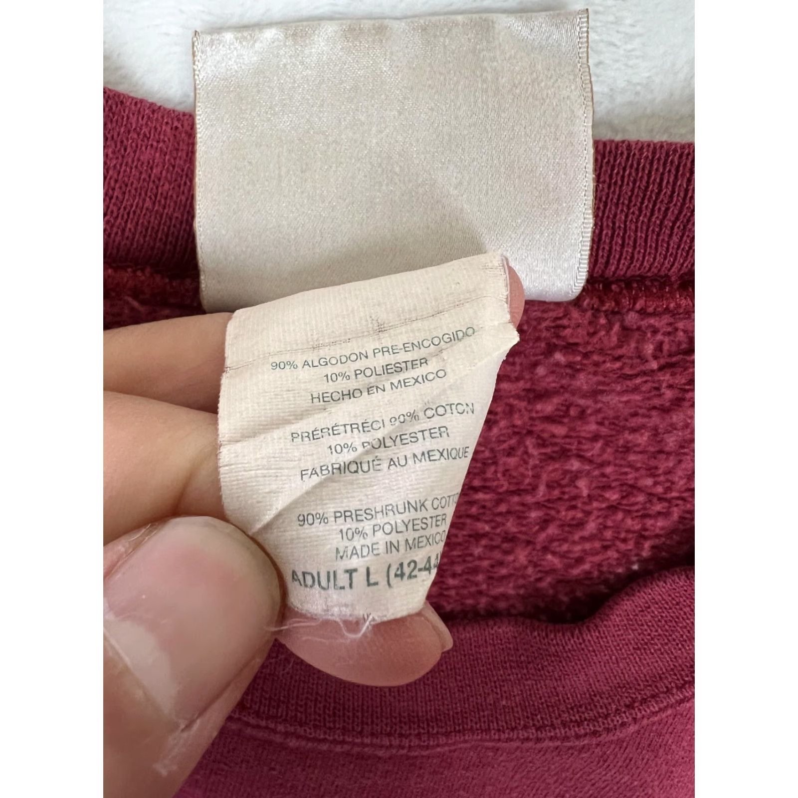 Vintage VINTAGE Curves for Women Sweatshirt Crewneck L Maroon Women's Pullover Sweatshirt Embroidered Logo Fitness 90s Men? Girls? Wait. Size L / US 10 / IT 46 - 5 Thumbnail