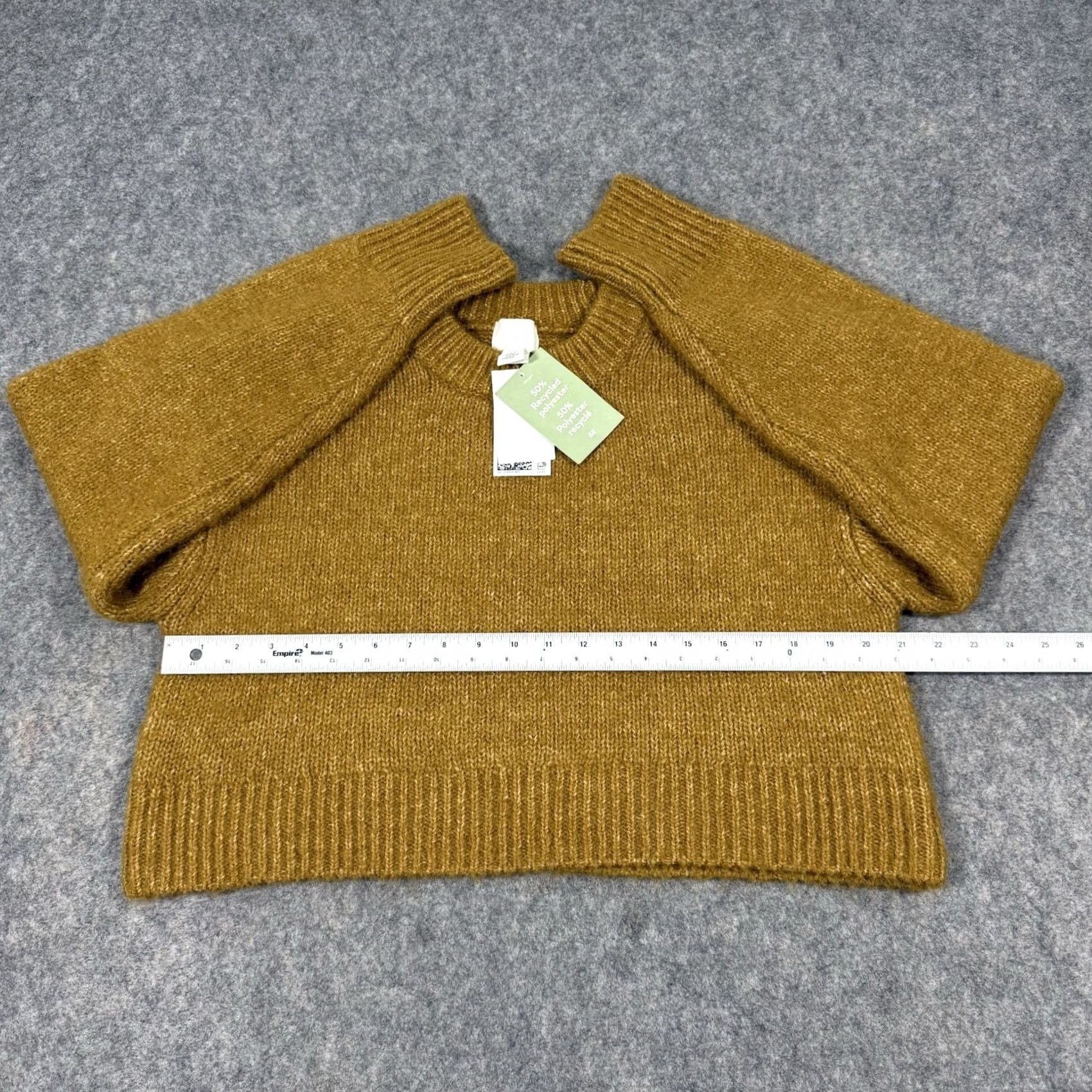 H&M H&M Cropped Crew Long Sleeve Sweater Womens Size M Yellow Size M / US 6-8 / IT 42-44 - 7 Thumbnail
