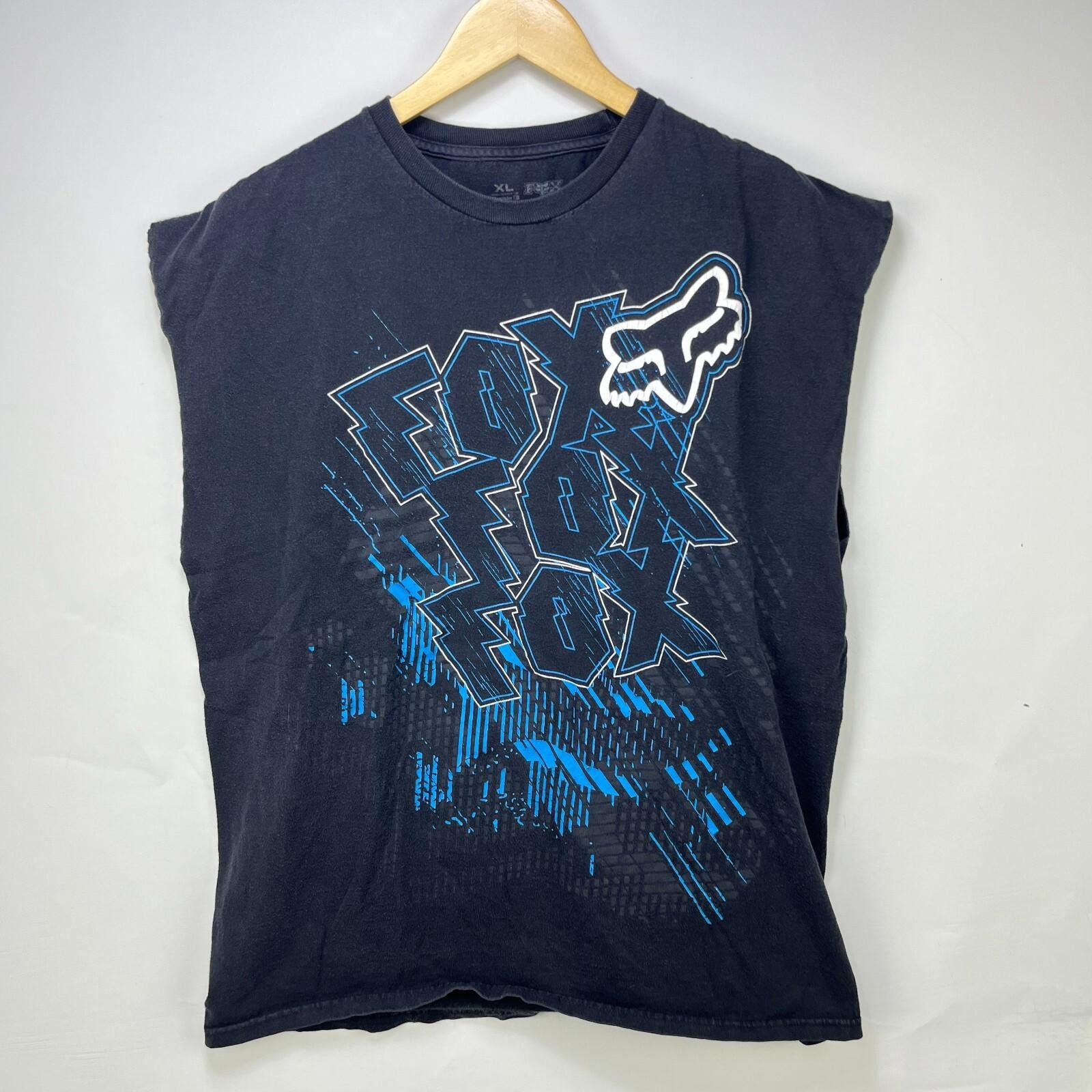Fox Racing Vintage Fox Racing Y2K Sleeveless Shirt XL Size US XL / EU 56 / 4 - 1 Thumbnail