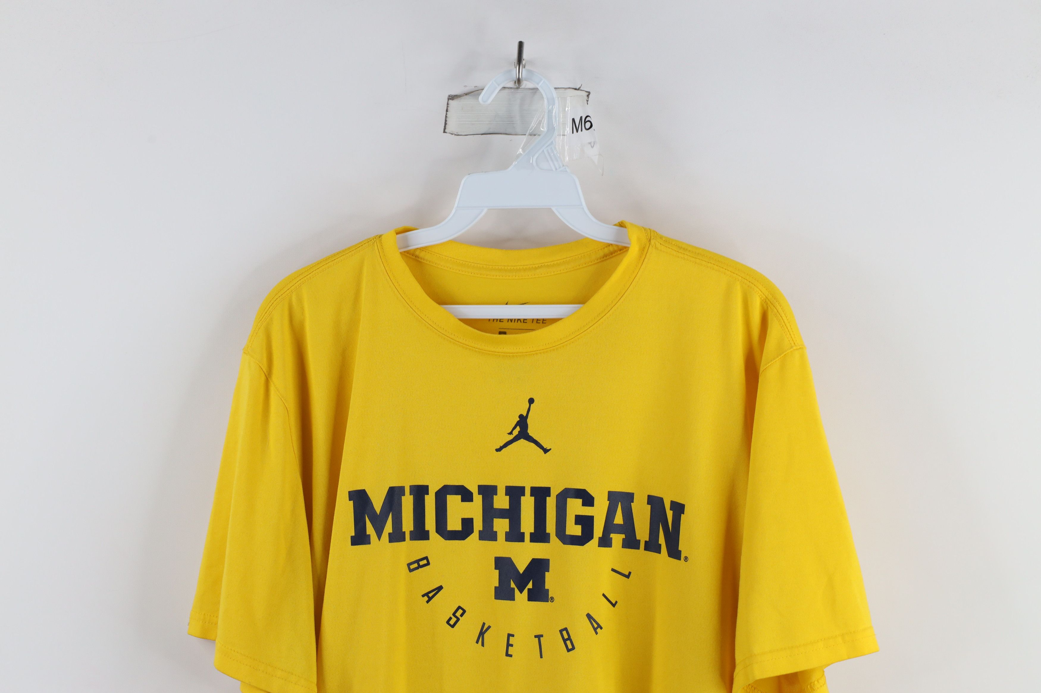 Nike × Vintage Nike Air Jordan of Michigan Basketball Short Sleeve T-Shirt Size US XL / EU 56 / 4 - 2 Thumbnail