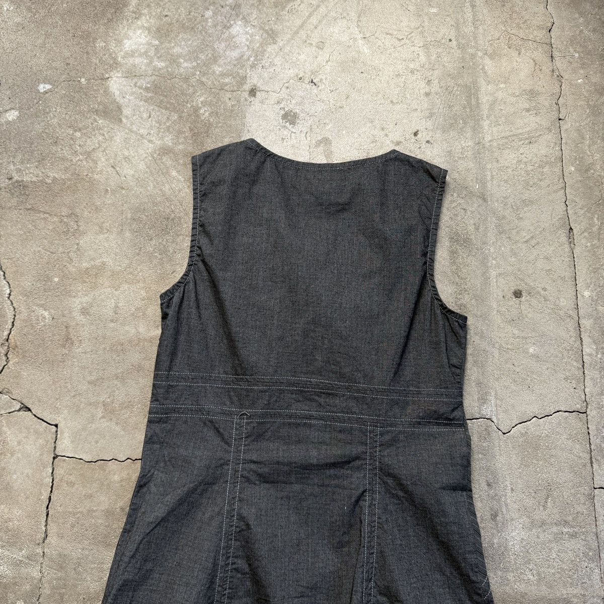 Other Vintage Cache Cache Grey Grunge Midi Dress Size XS / US 0-2 / IT 36-38 - 7 Thumbnail