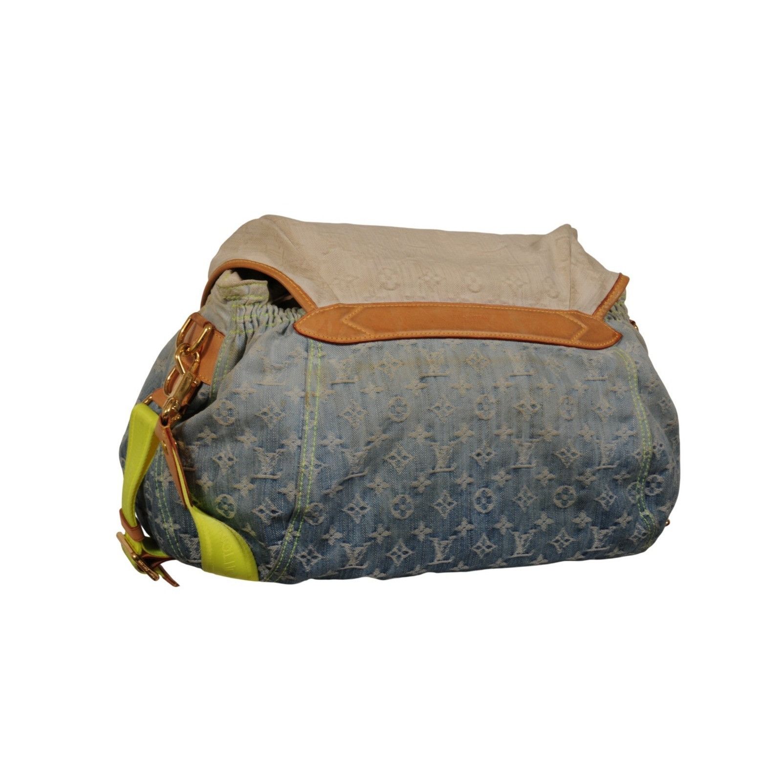 Louis Vuitton Sunrise Denim Lv Logo Monogram Messenger Travel Bag Size ONE SIZE - 6 Thumbnail
