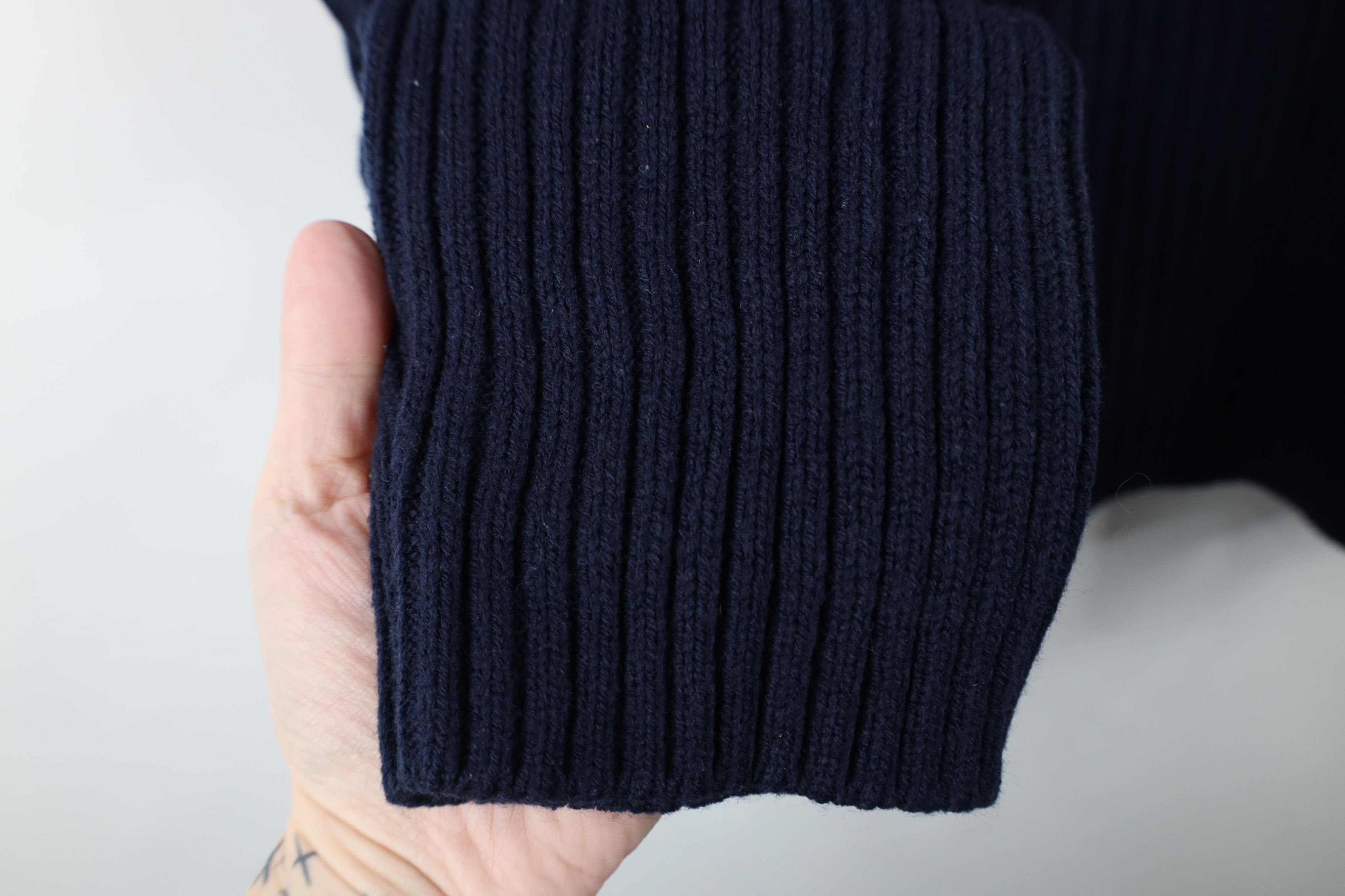 Vintage Vintage 90s Streetwear Block Chunky Ribbed Knit Sweater Size US XL / EU 56 / 4 - 5 Thumbnail