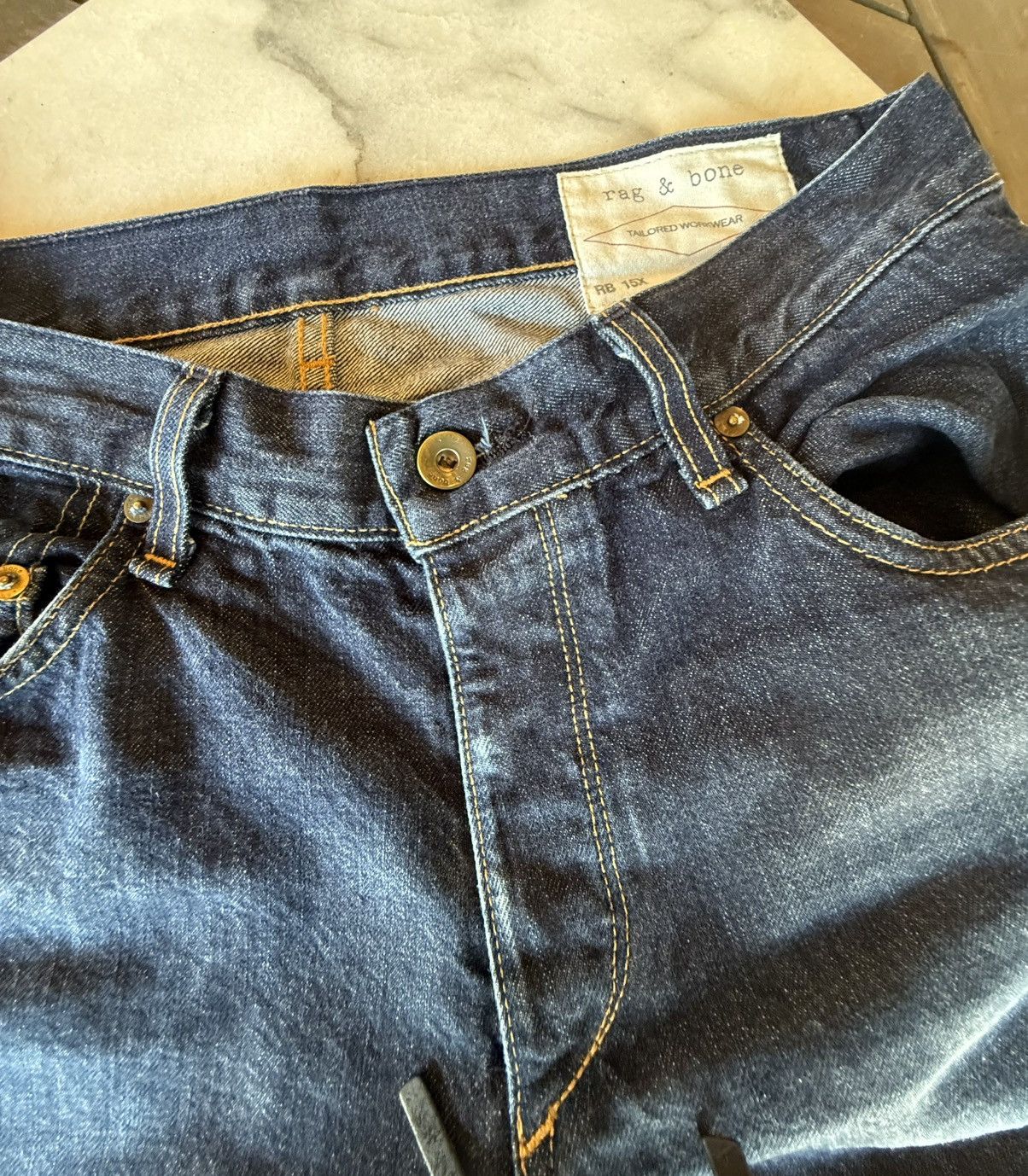 Rag & Bone Men’s Rag & Bone dark rinse denim jeans Size US 32 / EU 48 - 5 Thumbnail