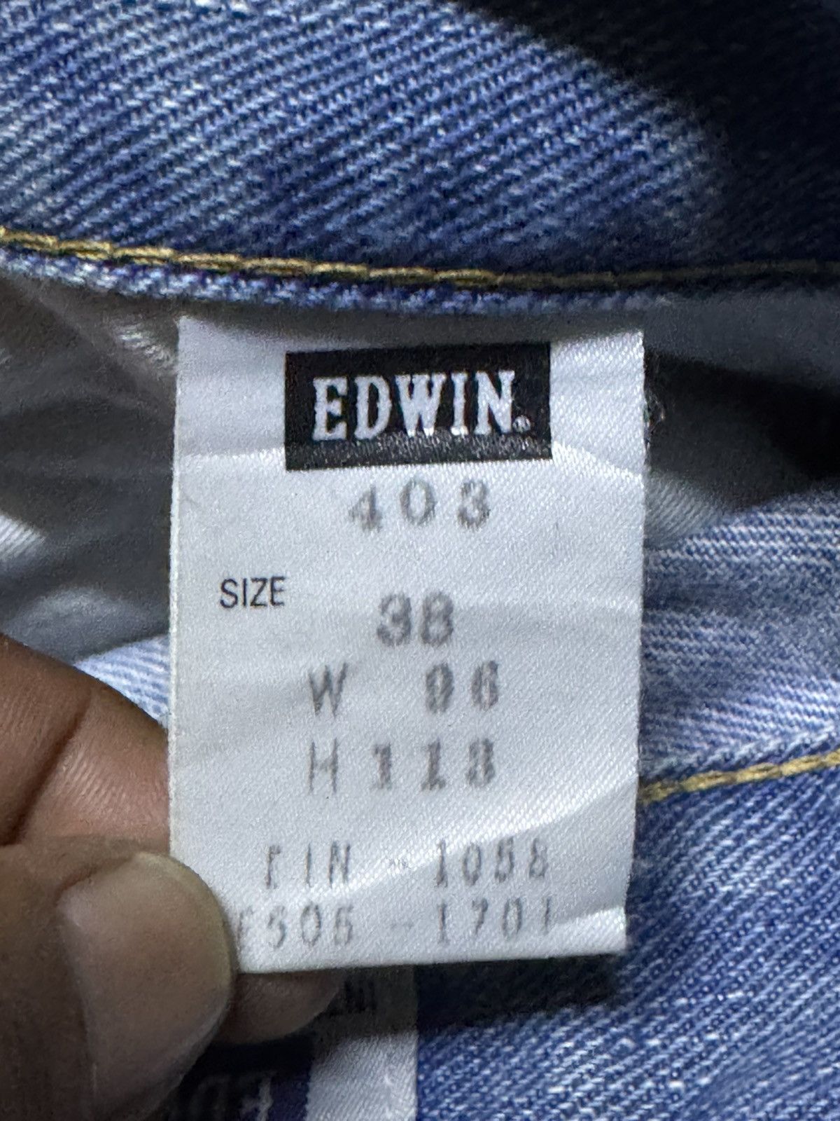 Edwin Vintage Japanese Edwin 403 Grunge Distressed Baggy Jeans Size US 38 / EU 54 - 17 Thumbnail