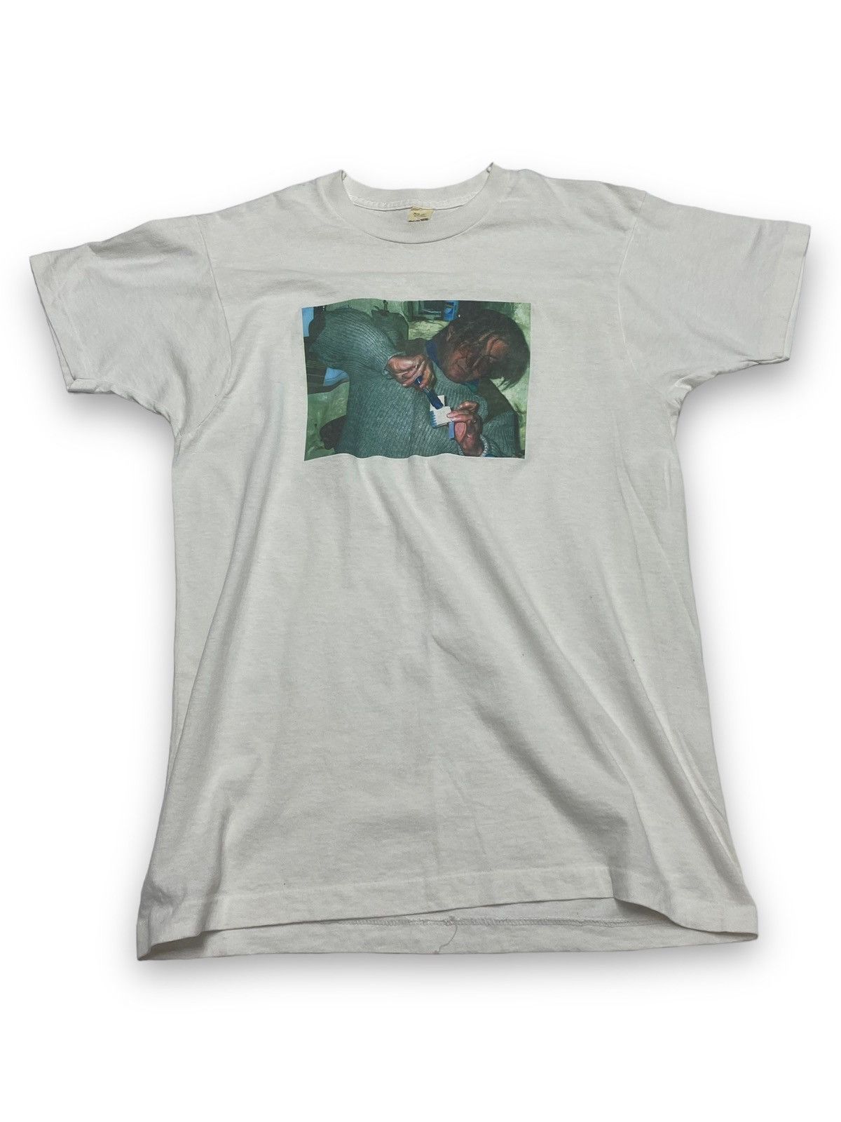 Vintage 90s Vintage SCREEN STARS Dope Photo Random Graphic Tee Size US M / EU 48-50 / 2 - 1 Thumbnail