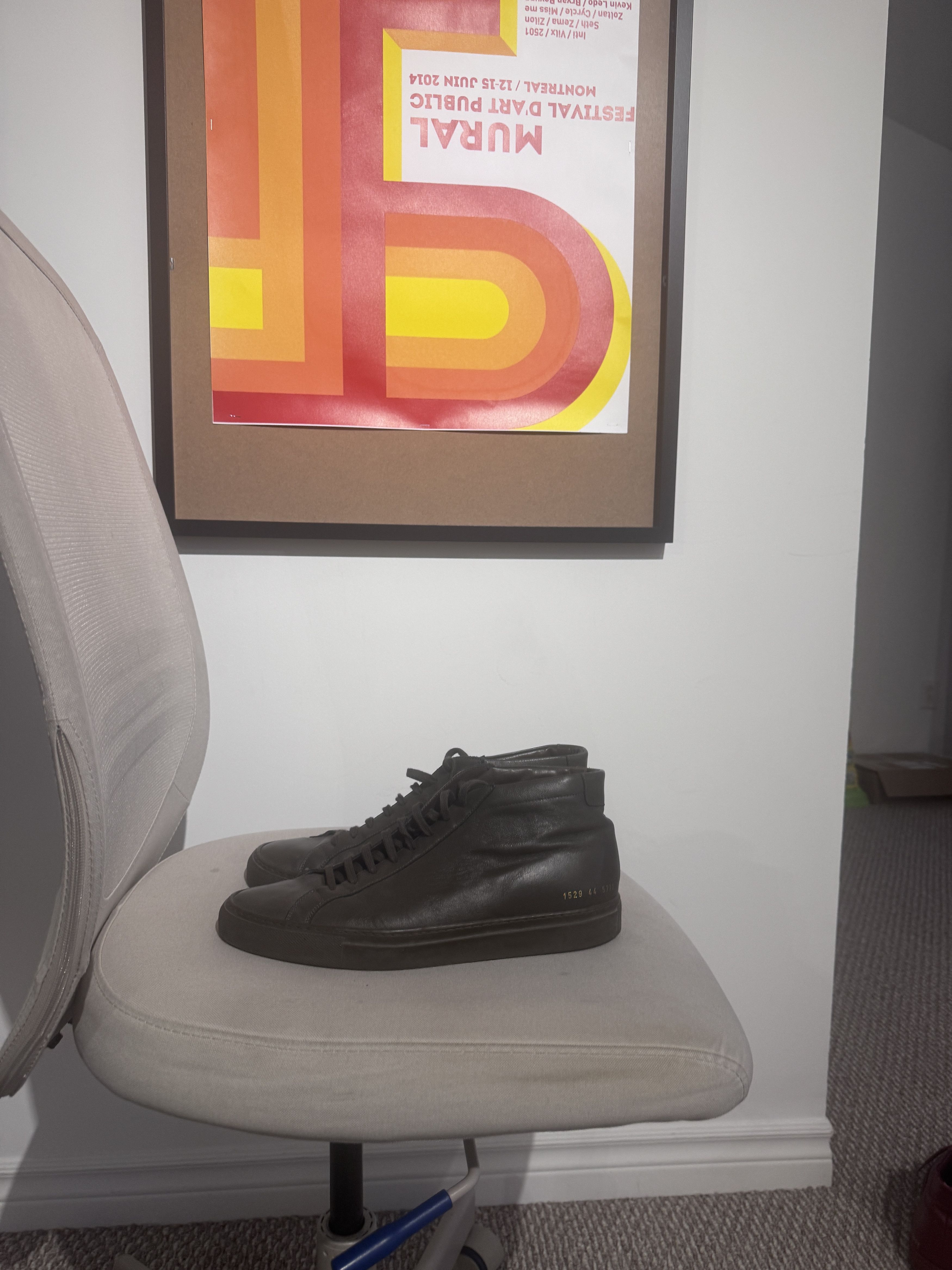 Common Projects Common Projects Original Achilles Mid — Dark Brown Leather Size US 11 / EU 44 - 2 Thumbnail