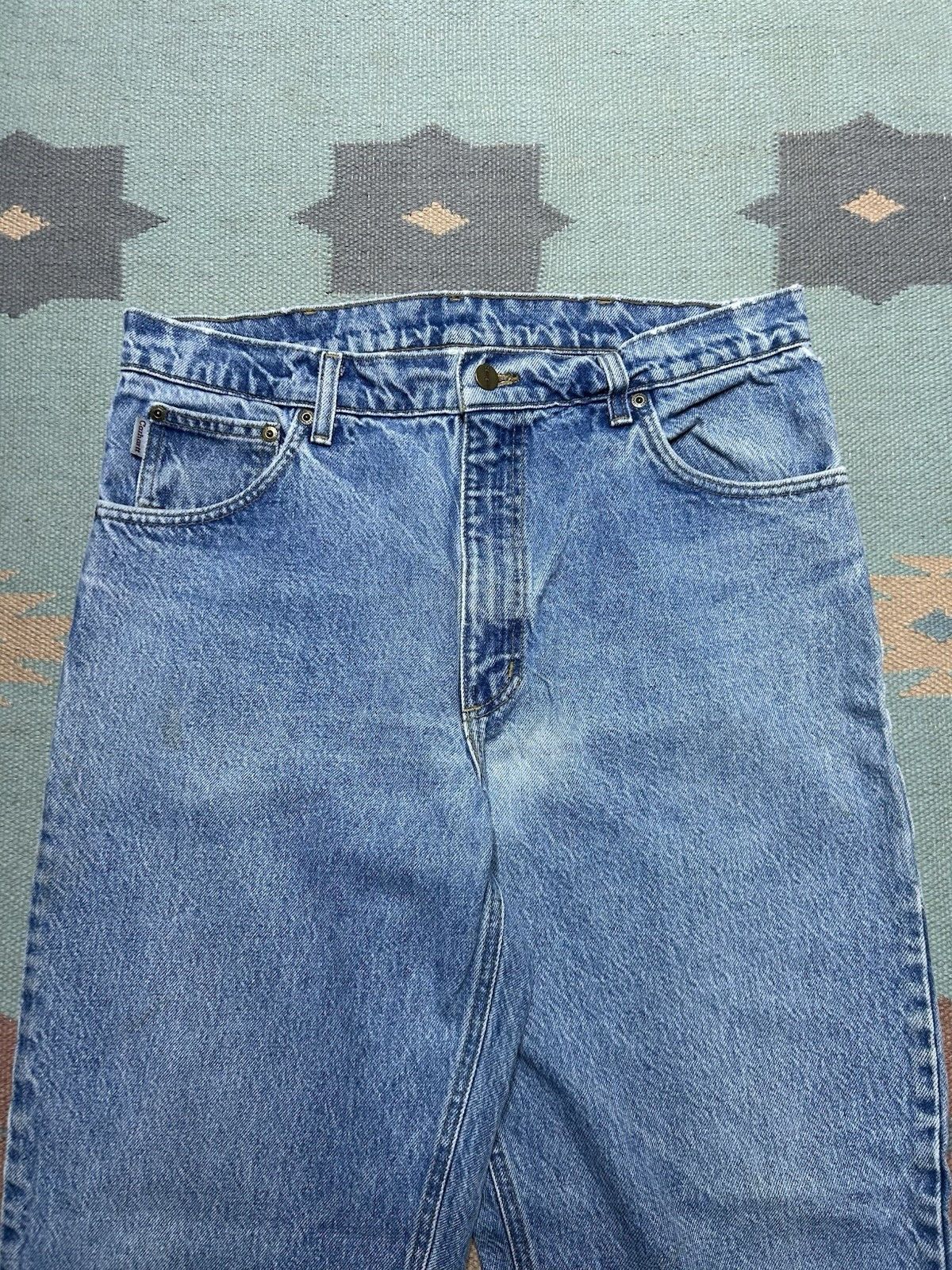 Vintage Vtg Carhartt jeans loose relaxed tapered B17 skater 34x31 Size US 34 / EU 50 - 4 Thumbnail