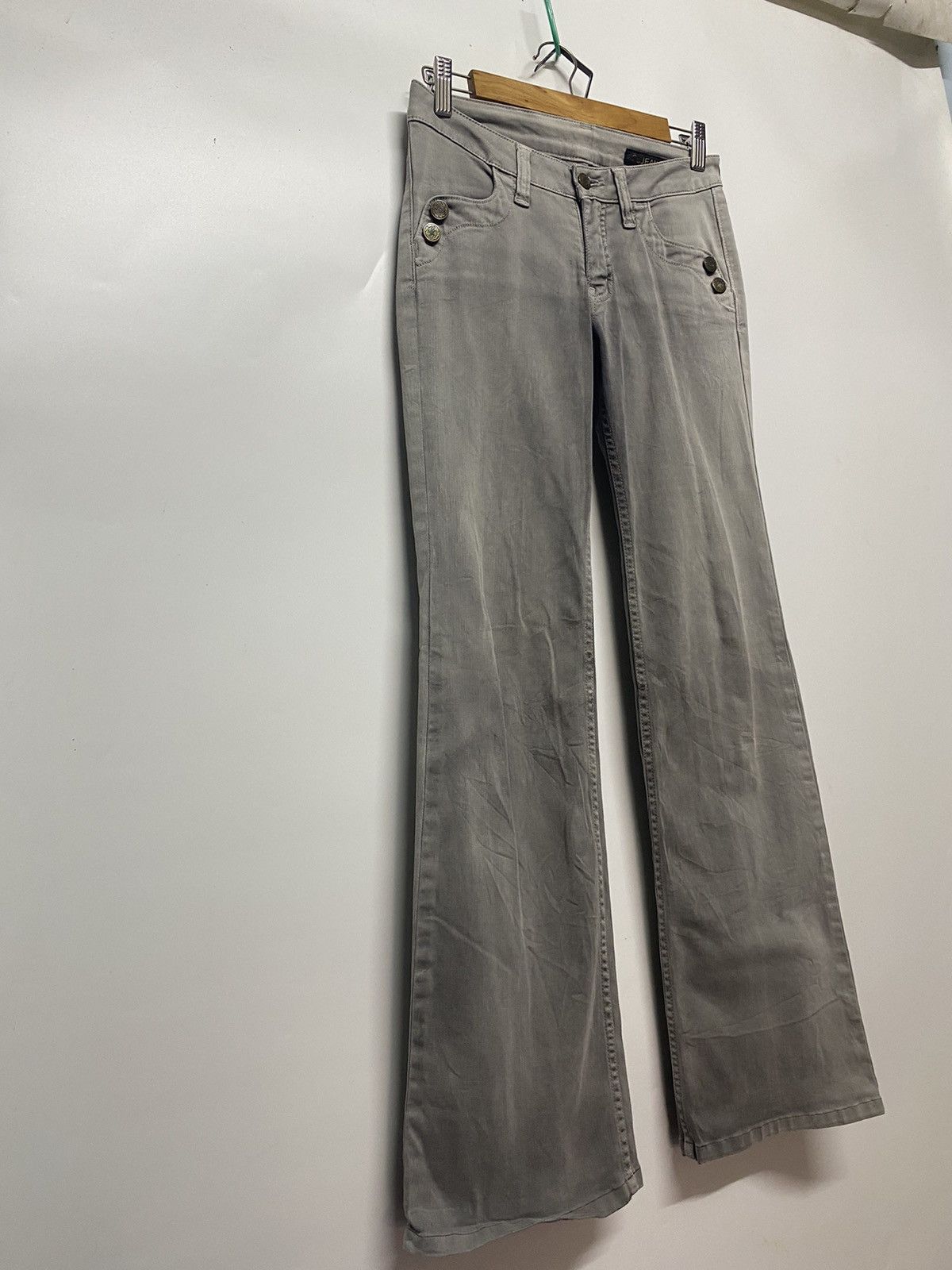 Designer × Japanese Brand RU JEANS FLARED BOOTCUT STRECTH DENIM PANT Size 28" / US 6 / IT 42 - 4 Thumbnail