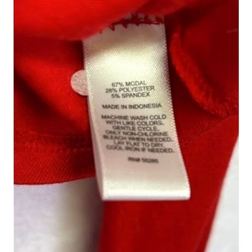 Express Express Long Sleeve Asymmetrical Hem Cross Back Tunic Top Red Size L Size L / US 10 / IT 46 - 6 Thumbnail