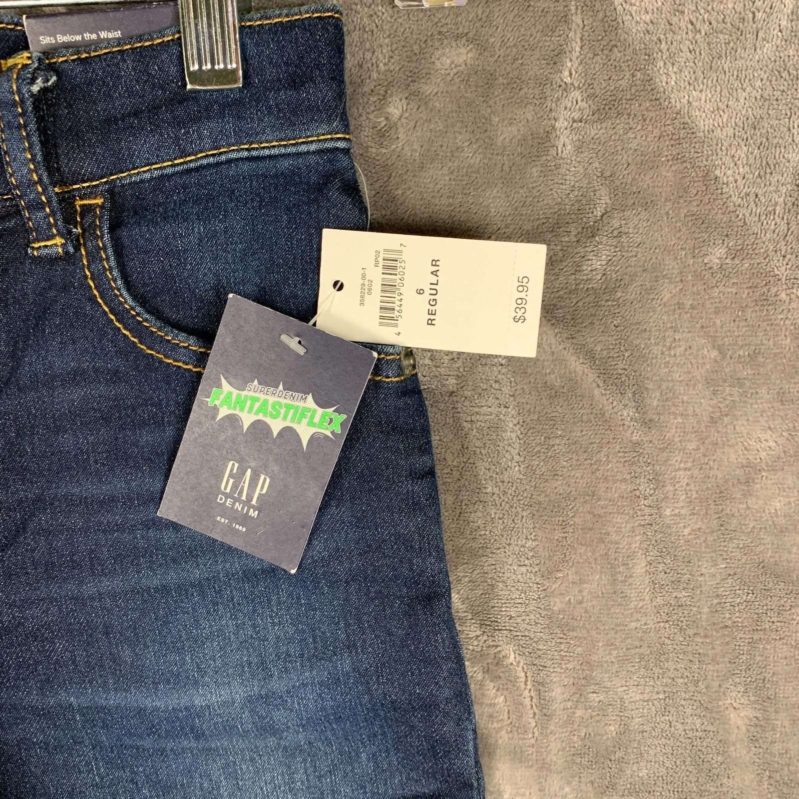 Gap NEW Gap Boys High Stretch Slim Blue Denim Jeans Sz. 6R (380) Size US 26 / EU 42 - 5 Thumbnail