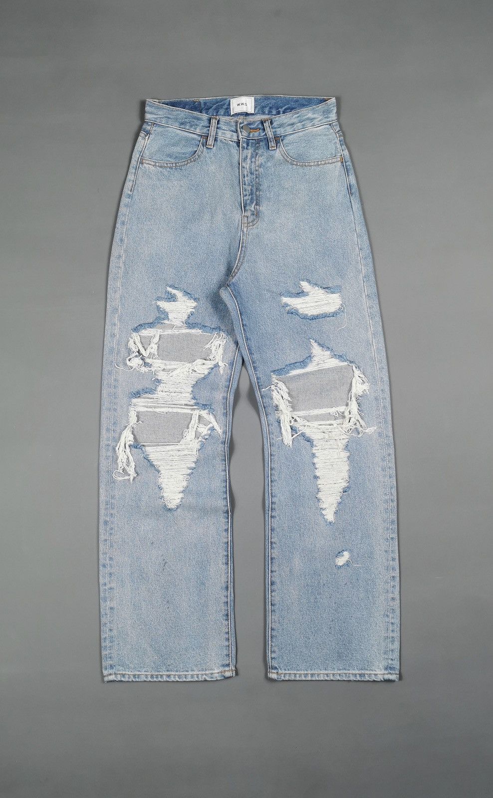 Baggy Saturn Return WWG Distressed Denim Jeans