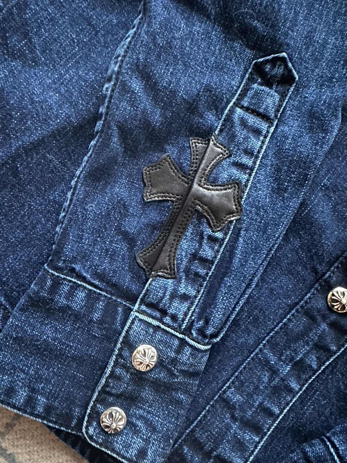 Chrome Hearts Authentic Chrome Hearts Denim Shirt Size S Size S / US 4 / IT 40 - 4 Thumbnail