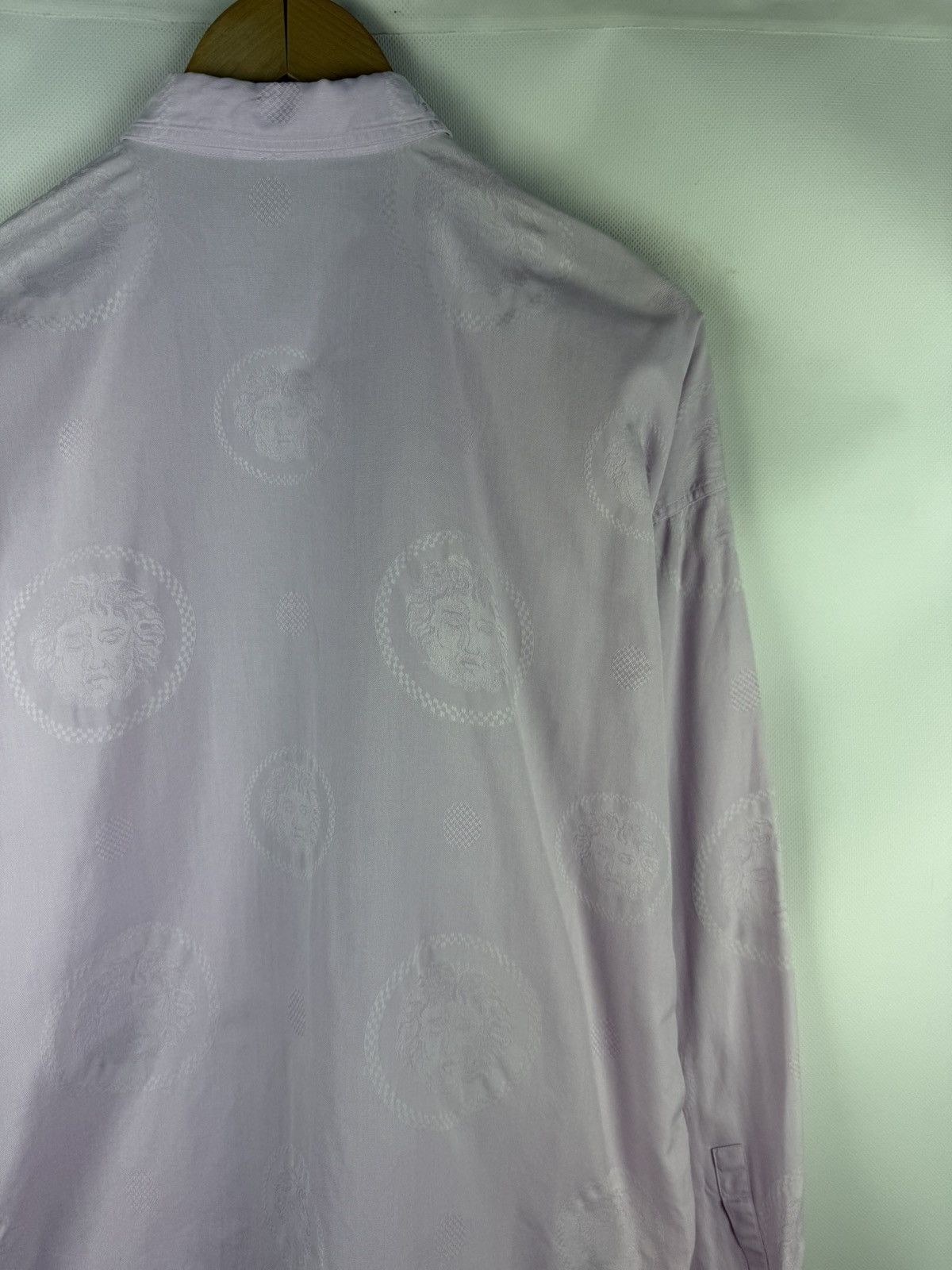 Versace Gianni Versace Vintage Multilogo Long Sleeve Button Up Shirt Size US S / EU 44-46 / 1 - 15 Thumbnail
