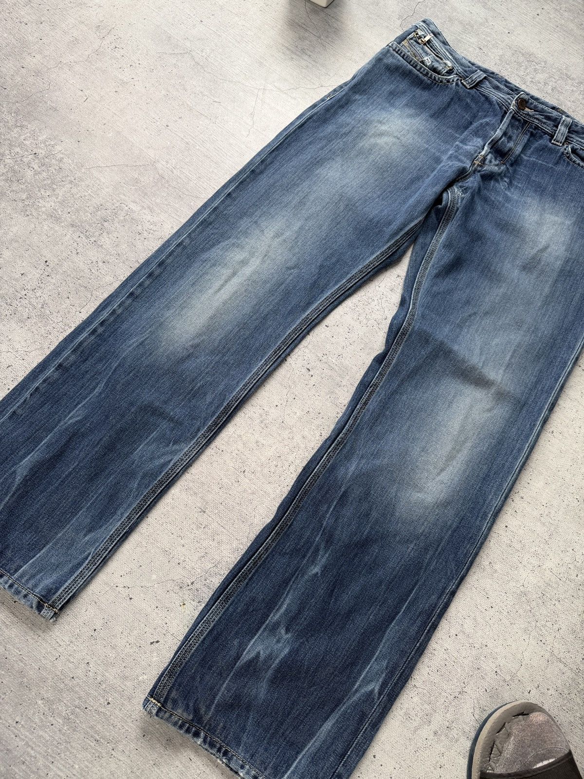 Diesel 🥵RARE🥵 Diesel Rayan faded denim regular fit jeans Size US 34 / EU 50 - 7 Thumbnail