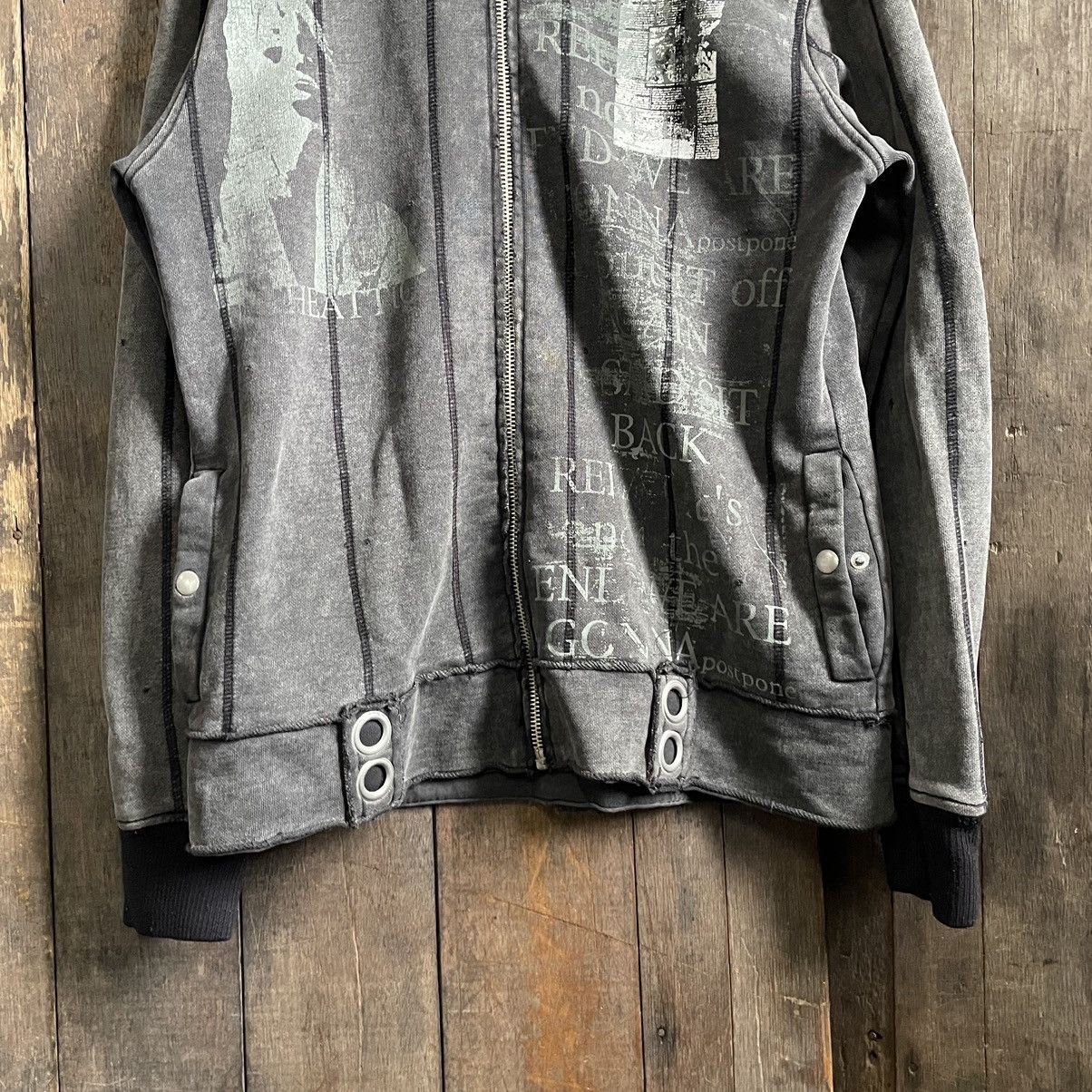 In The Attic Vintage In The Attic Punk Gothic Tactical Hoodie Size US L / EU 52-54 / 3 - 5 Thumbnail