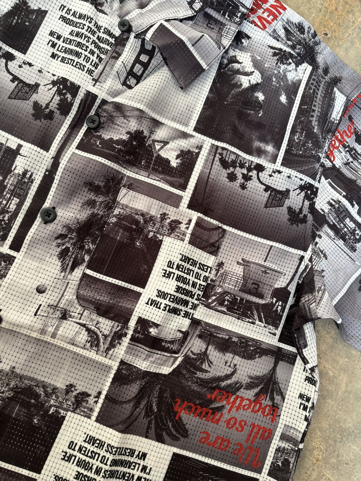 Hysteric Glamour Y2k Thruxton Full Print Pocket Shirt Size US XL / EU 56 / 4 - 6 Thumbnail