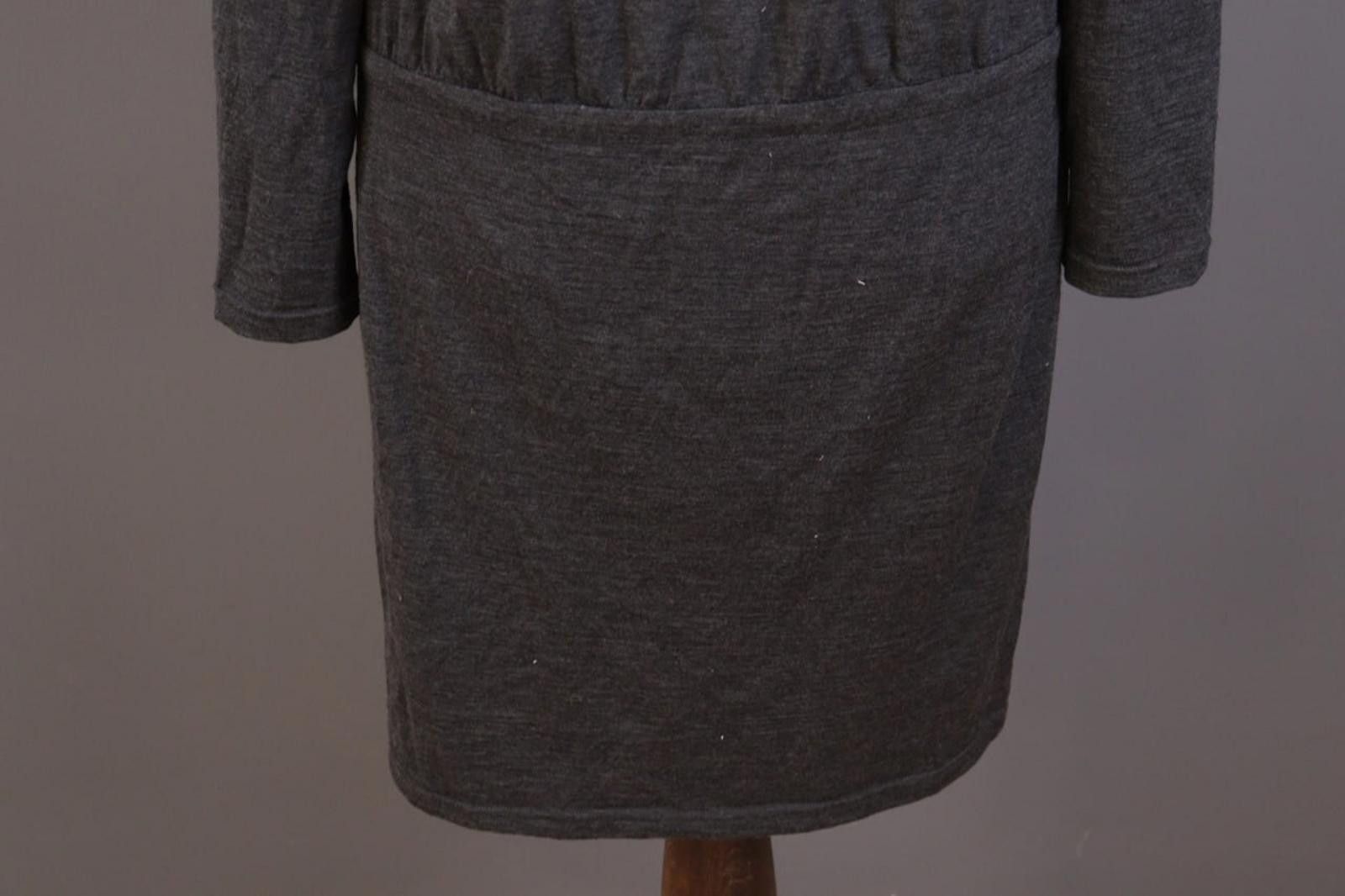 Icebreaker Icebreaker Merino Wool Gray Knit A-Line Knee Dress Size M Size M / US 6-8 / IT 42-44 - 9 Thumbnail
