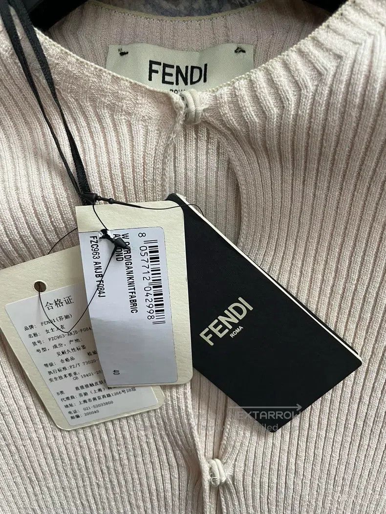 Fendi Fendi The lady's pinkish-white top Size XS / US 0-2 / IT 36-38 - 4 Thumbnail