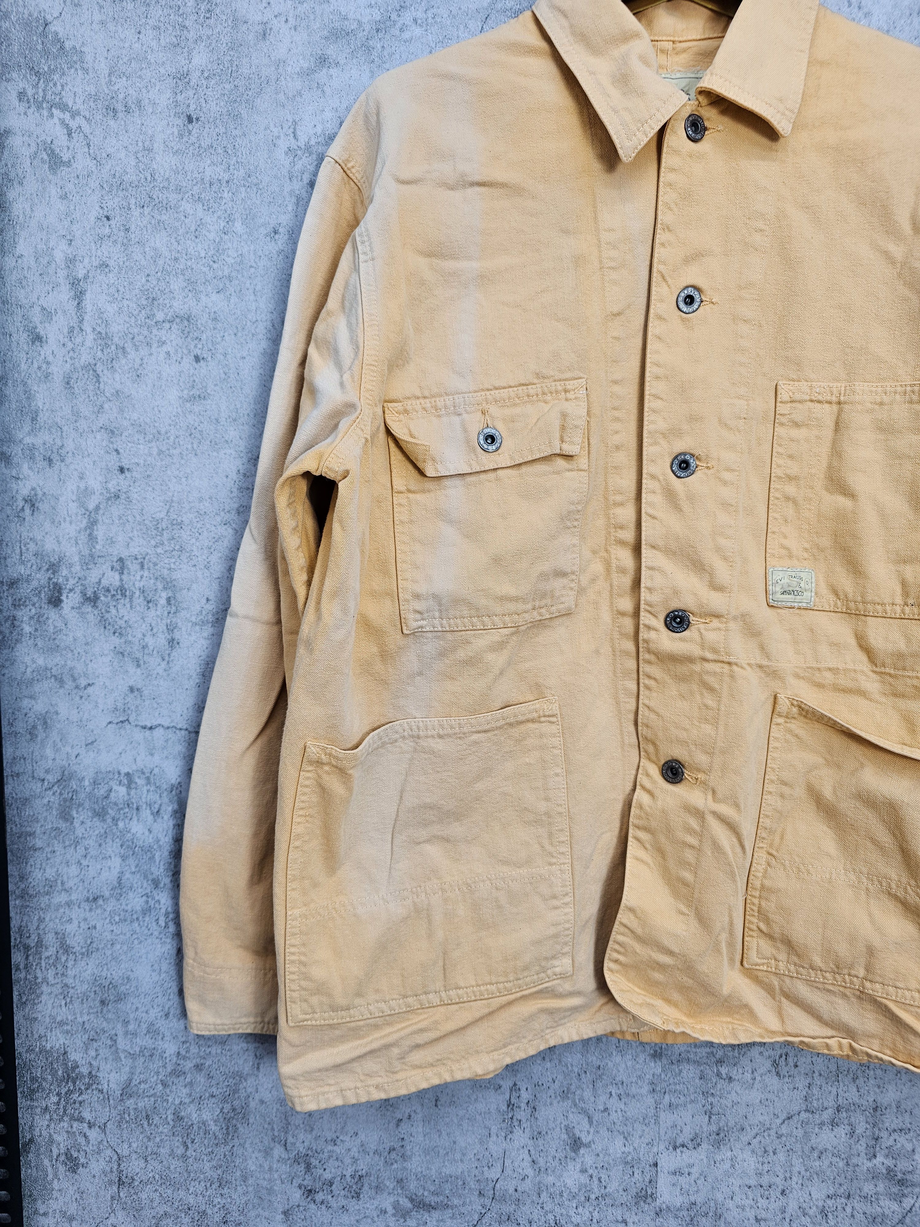 Levi's Vintage LEVIS Faded Workwear Orange Button Up Jacket J0060 Size US M / EU 48-50 / 2 - 3 Thumbnail