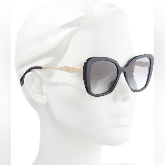 Prada Prada 53mm Oversized Frame Butterfly Sunglasses Size ONE SIZE - 1 Thumbnail