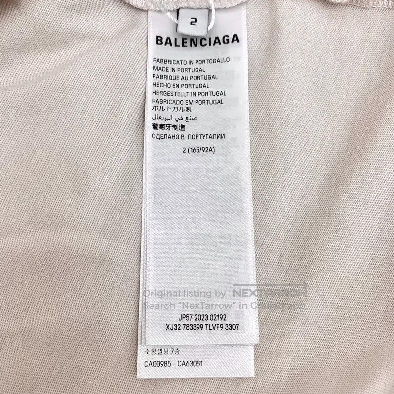 Balenciaga Balenciaga Apricot Pink Logo Letter Embroidered Cotton Rou Size US M / EU 48-50 / 2 - 7 Thumbnail