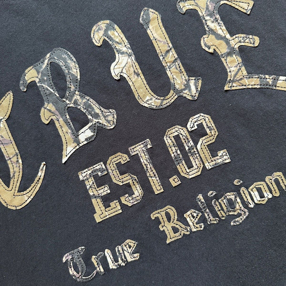 True Religion True Religion Men's "EST. 02" Oversized Graphic T-Shirt Size US M / EU 48-50 / 2 - 2 Thumbnail