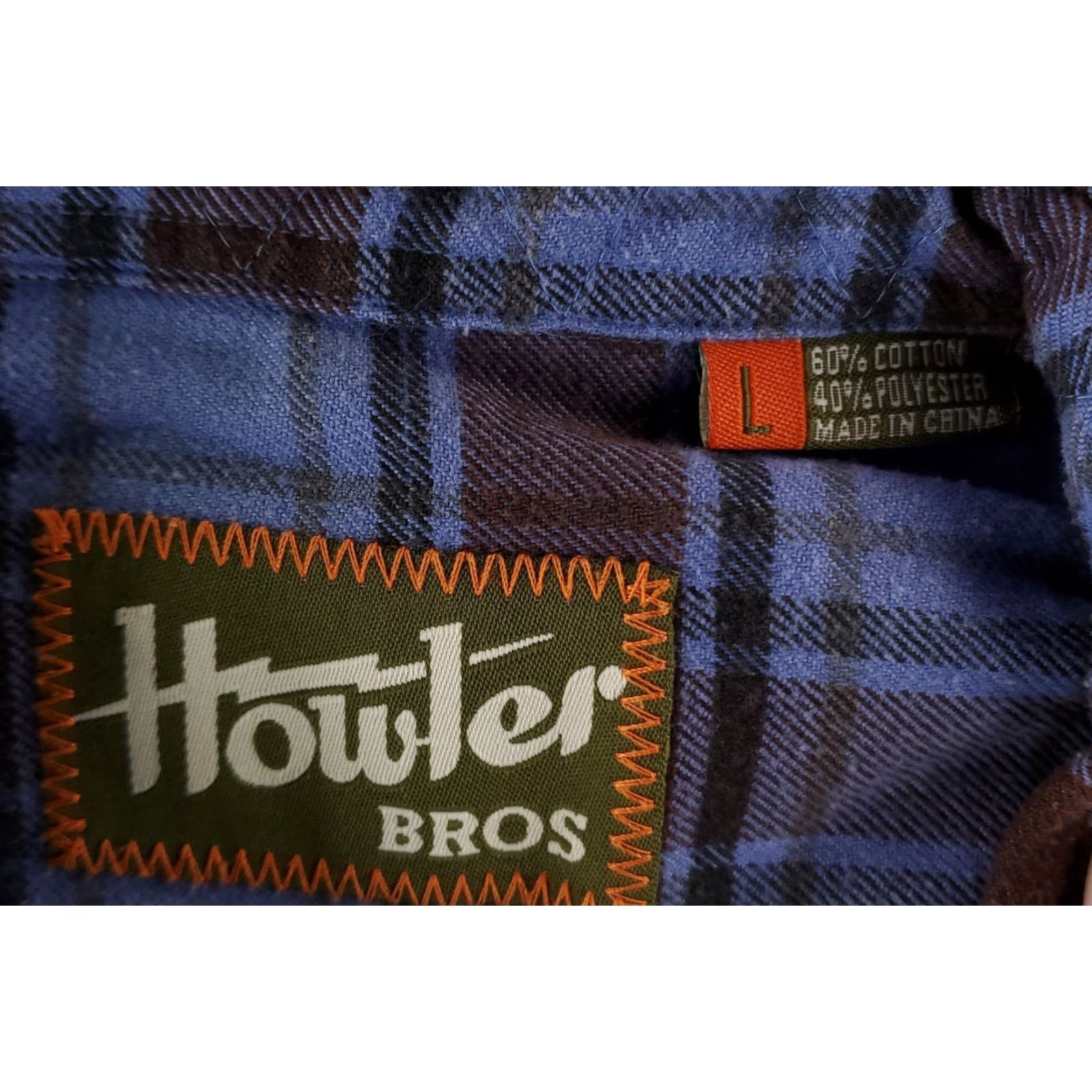 Howler Brothers Howler Bros Shirt Flannel Button Up Shooting Double Elbows Shoulder Plaid Mens L Multicolor Long Sleeve Size US L / EU 52-54 / 3 - 4 Thumbnail