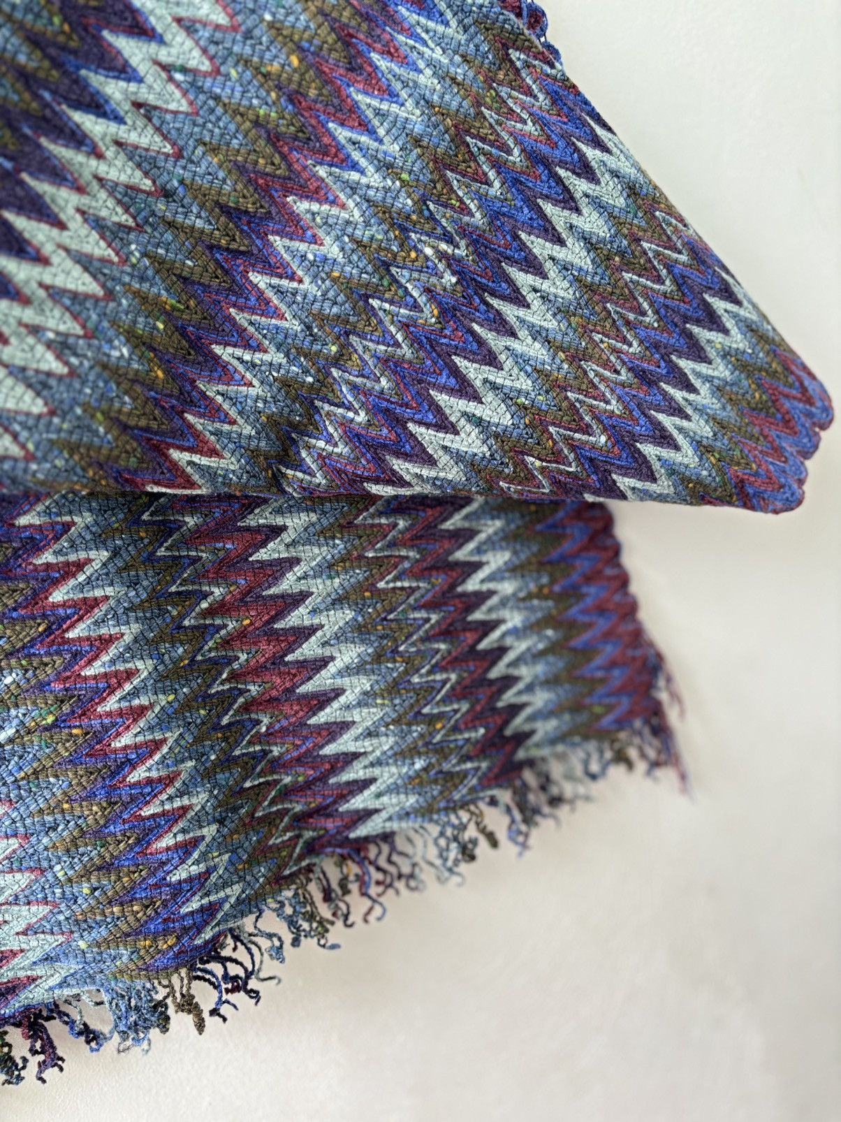 Missoni Missoni Colorful Zigzag Knit Scarf Size ONE SIZE - 4 Thumbnail