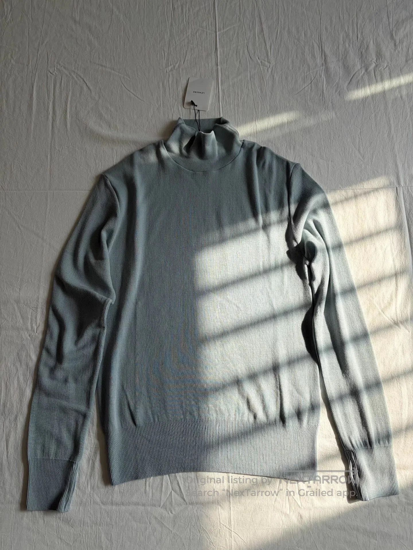 Lemaire Blue Turtleneck Sweater - Size M. Size US M / EU 48-50 / 2 - 1 Thumbnail