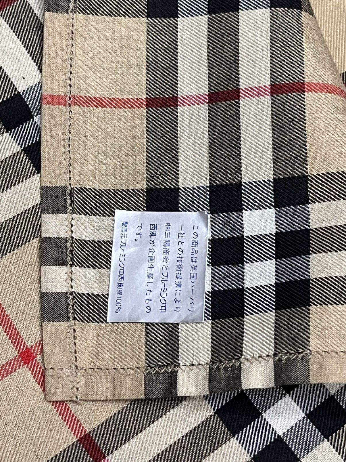 Burberry Vintage Burberrys Nova Check Handkerchief NOS Japan Size ONE SIZE - 9 Thumbnail