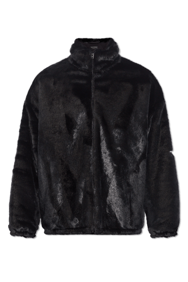 Balenciaga o1mt1gz0924 Zip Up Jacket in Black Size US XL / EU 56 / 4 - 1 Thumbnail