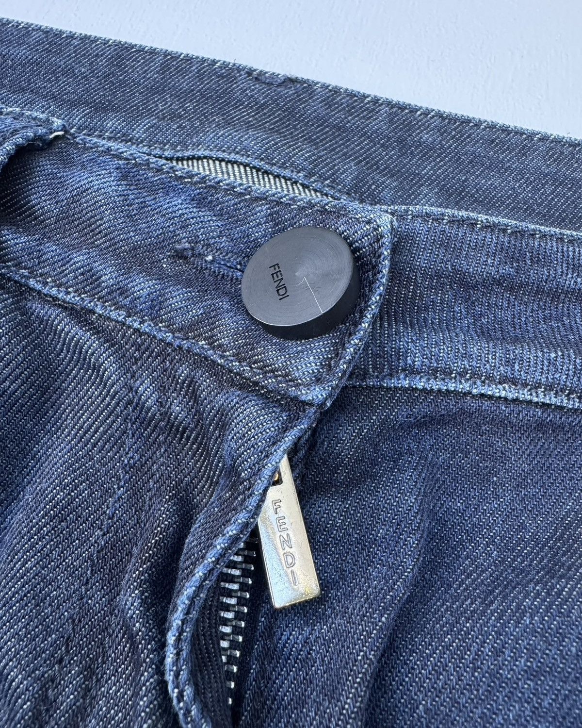 Fendi Fendi Petrol Low Waist Denim Pants Size US 31 - 5 Thumbnail