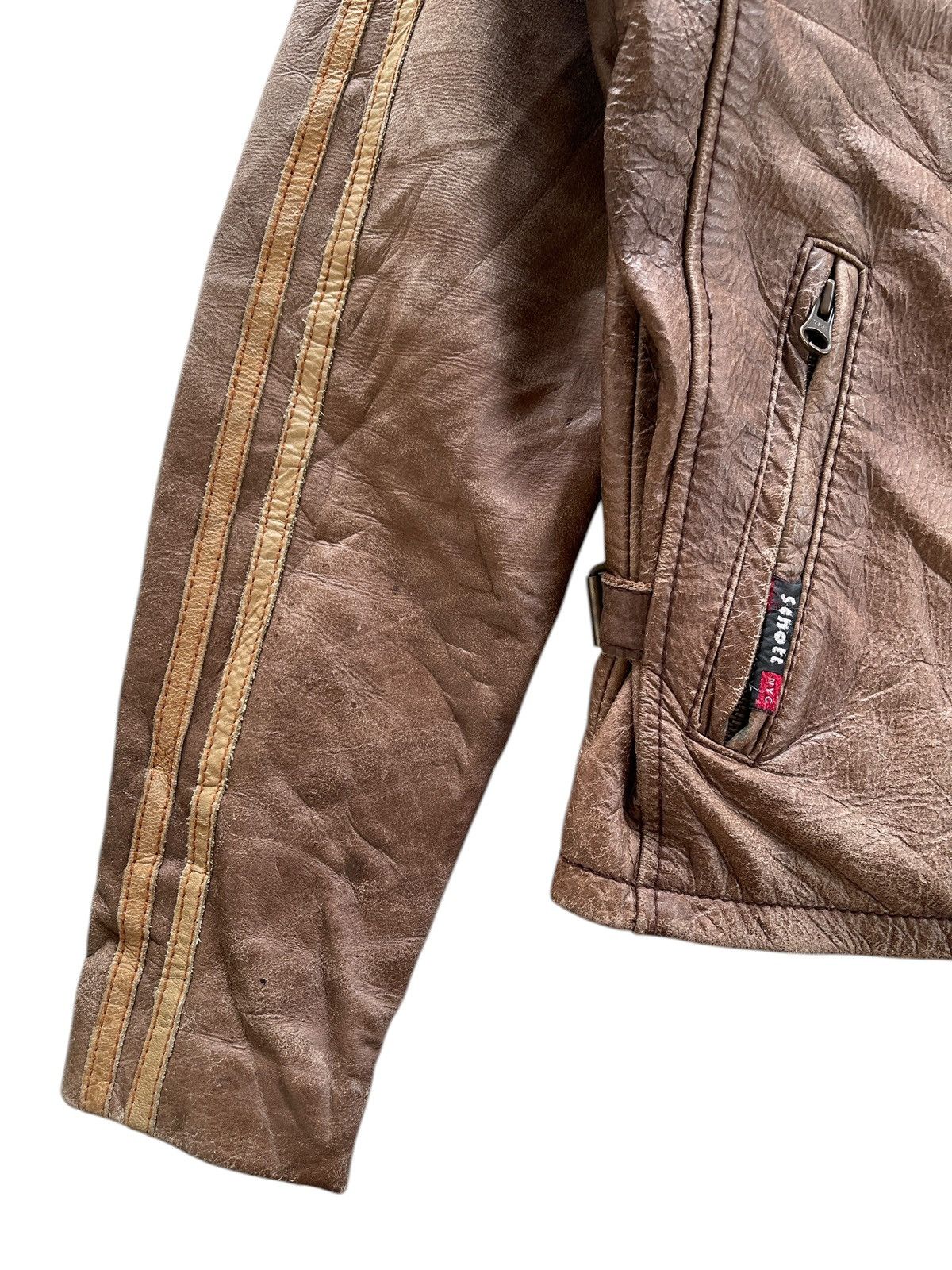 Schott Schott NYC Classic Cafe Racer Leather Jacket Size US M / EU 48-50 / 2 - 13 Thumbnail