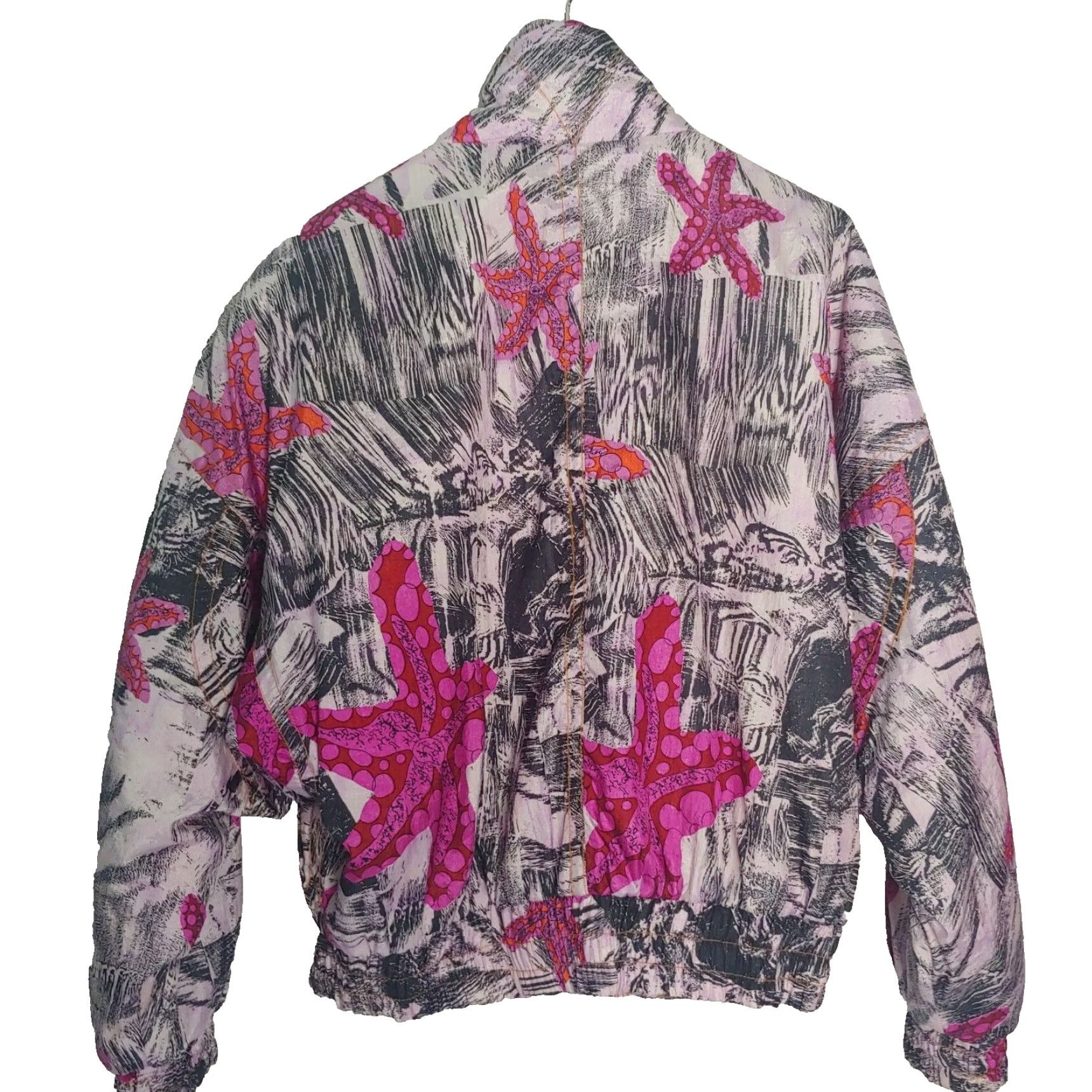 Vintage VINTAGE Fire & Ice Coat Women Ski Jacket All Over Print Abstract Starfish 90s Winter Nylon Polyester Full Zip Size M / US 6-8 / IT 42-44 - 2 Thumbnail